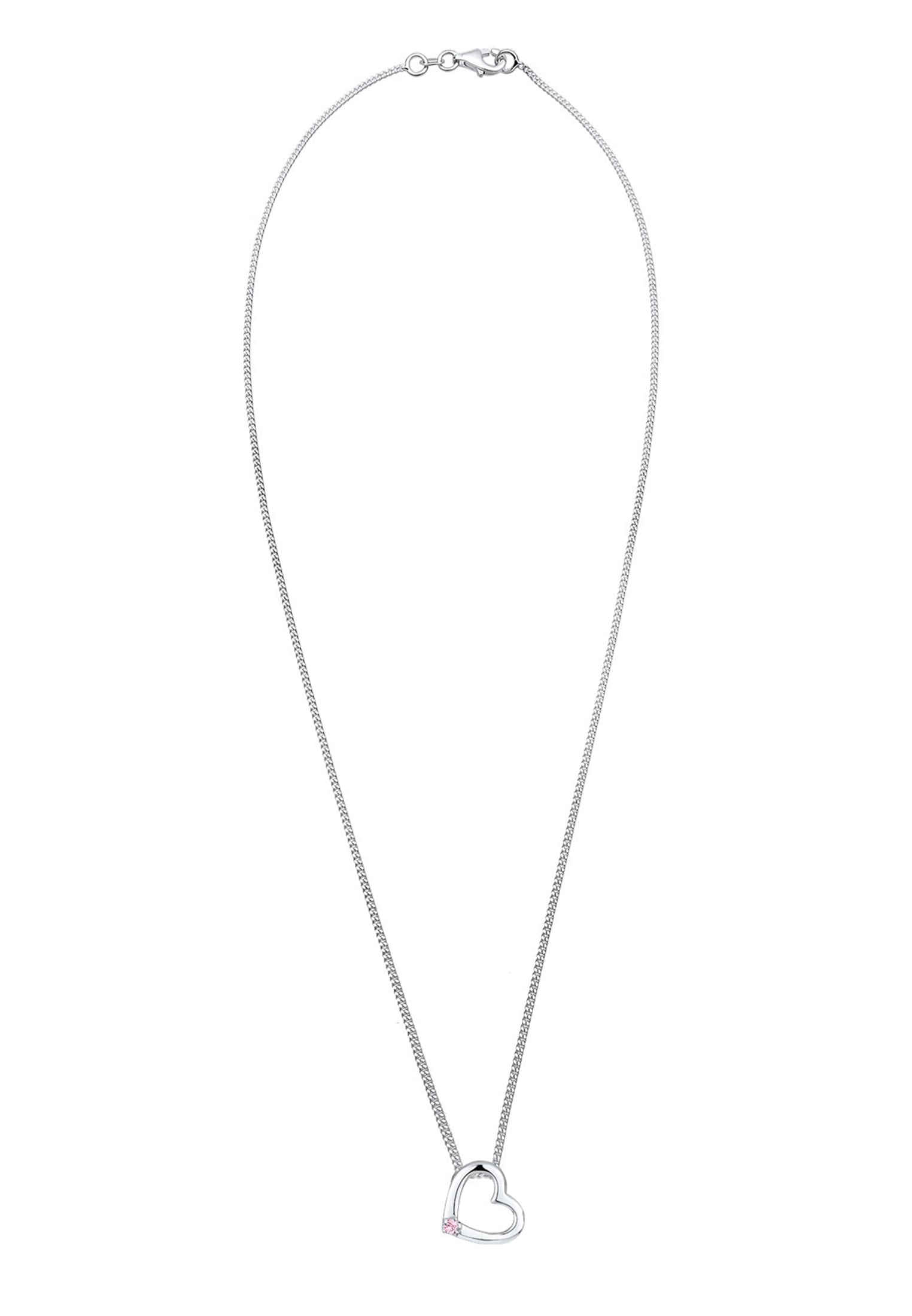 Elli Silberkette »Halskette Herz Schmuck Geschenk mit Kristallen von Swarovski® 925 Sterling Silber«