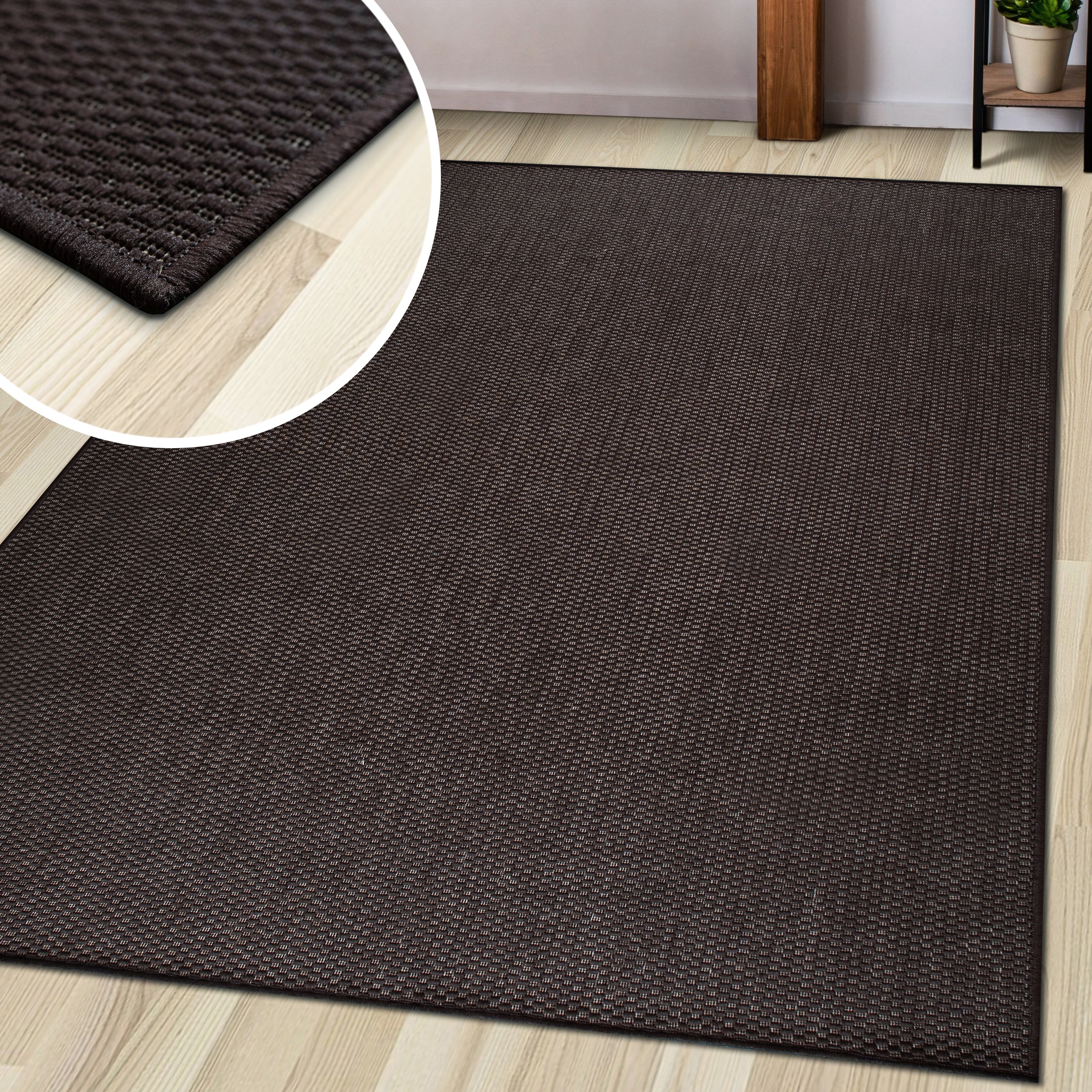 my home Teppich »Venedig auch als Läufer erhältlich«, rechteckig, 4 mm Höhe, In- und Outdoor geeignet, Sisal-Optik, Wetterfest & UV-beständig