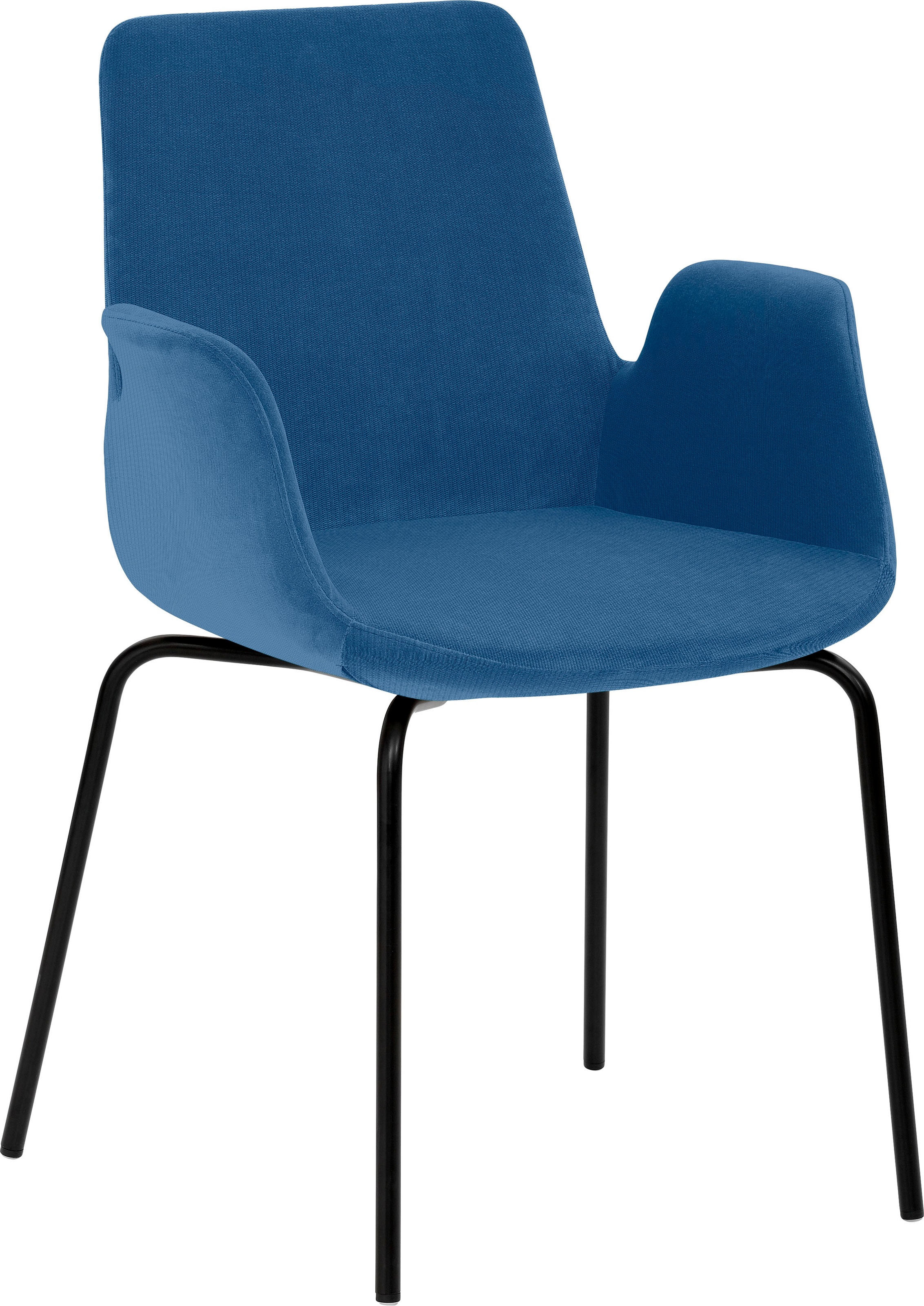 Mayer Sitzmöbel, Bürostuhl »Sessel myHELIOS« (), blau + Schwarz, Metall, Polyester, B/H/T: 58 cm x 86 cm x 59 cm, blau + Schwarz