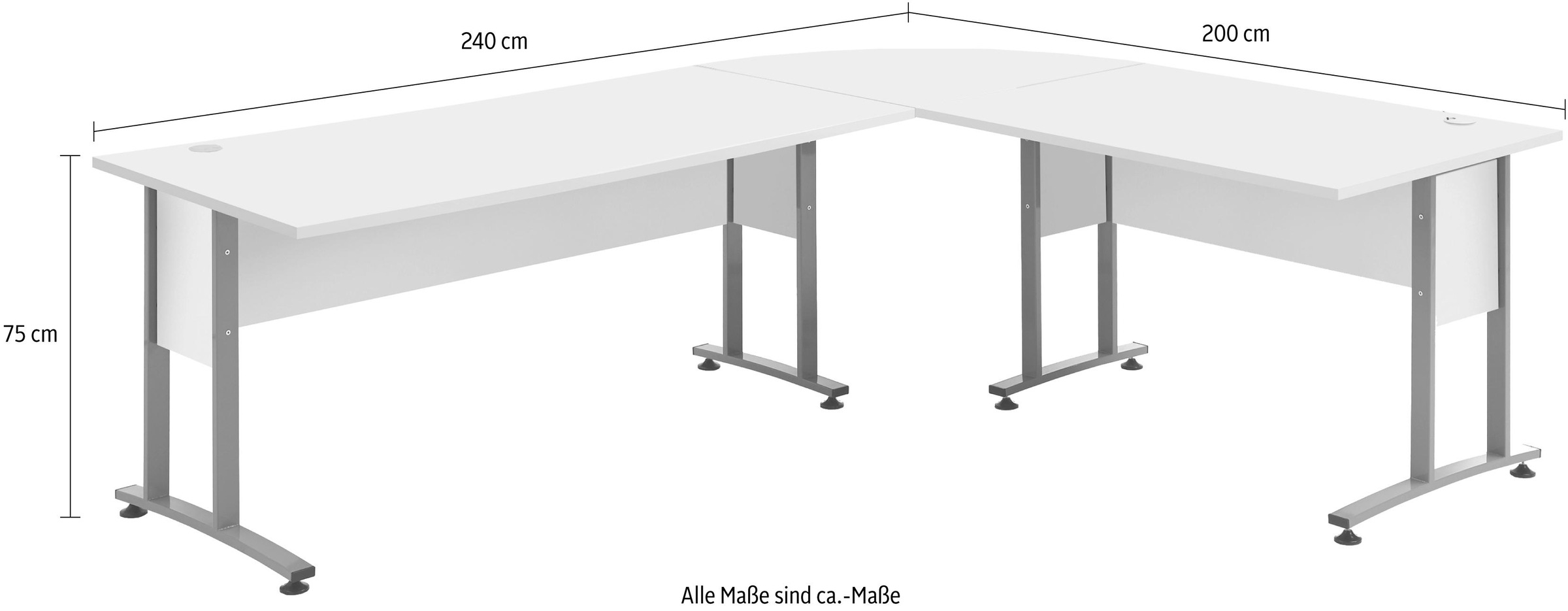 FMD Eckschreibtisch »Calvi«