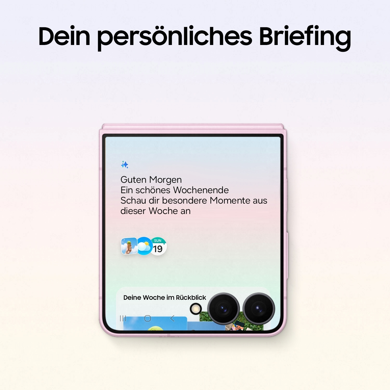 Samsung Smartphone »Z Flip8« cream