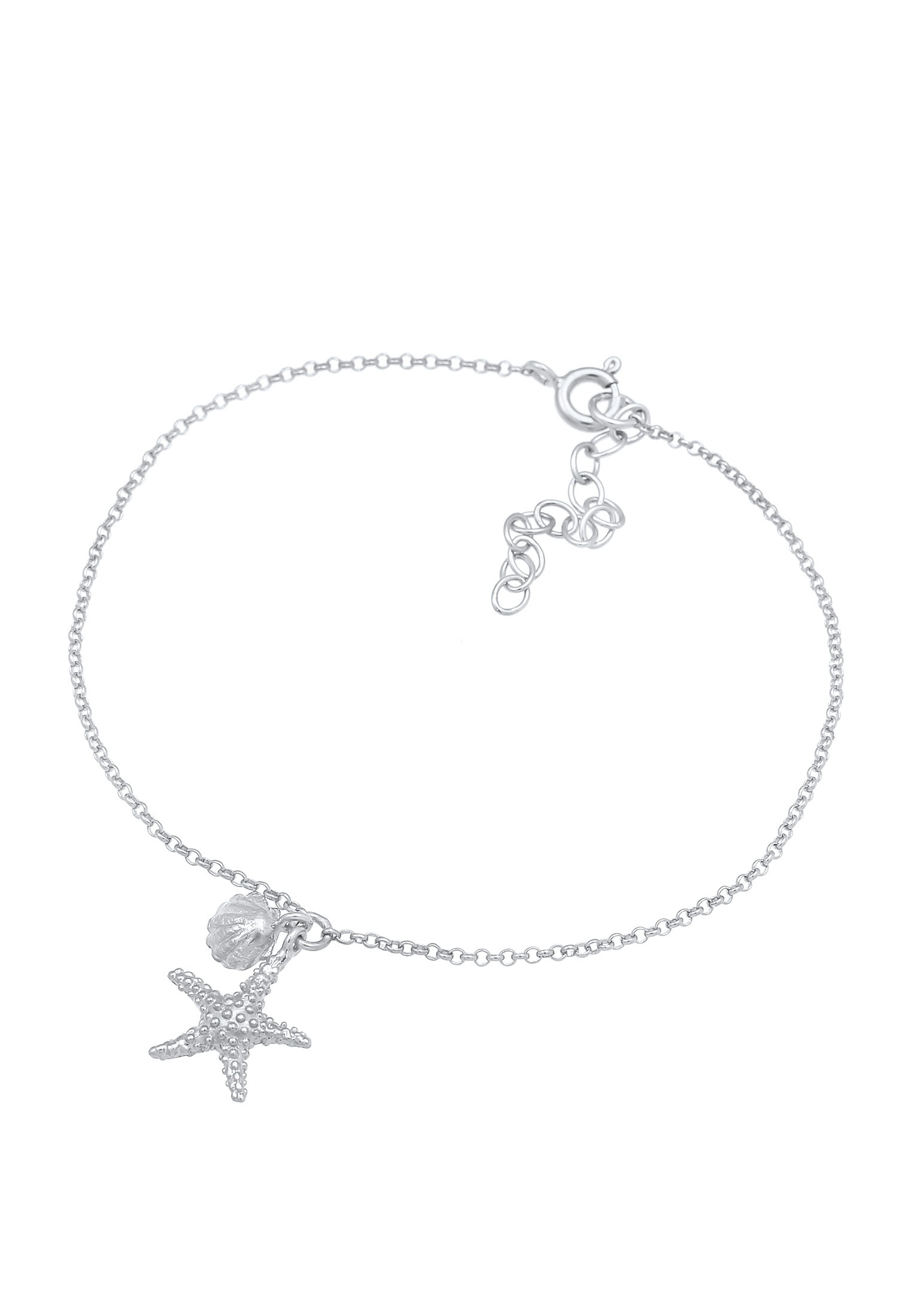 Elli Armkette »Armband Armkettchen Seestern Muschel 925 Silber«