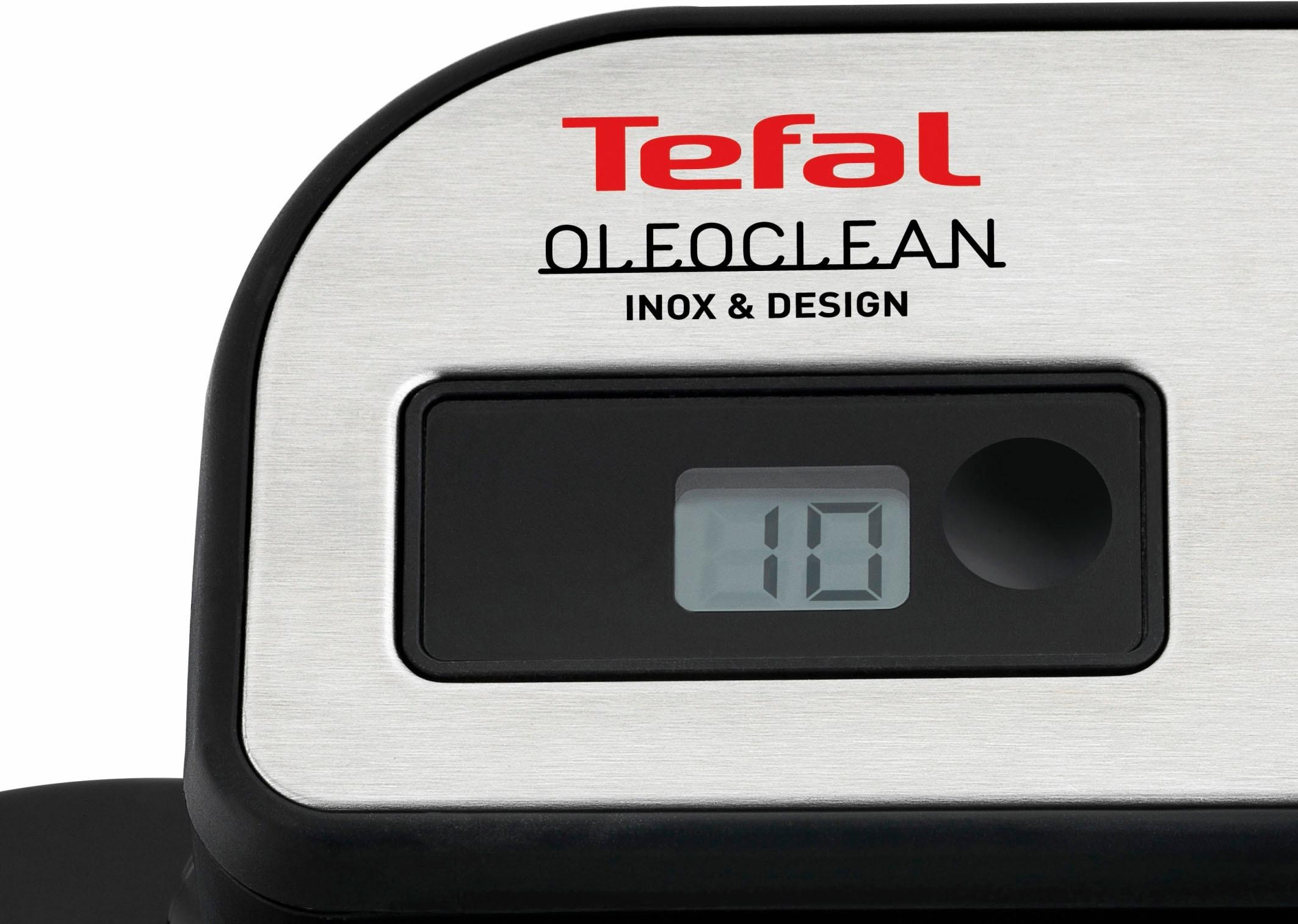 Tefal Kaltzonenfritteuse »FR8040 Oleoclean Pro Inox & Design«, 2300 W, 1,2 kg, herausnehmbarer Ölbehälter, automatische Öl/Fett Filterung