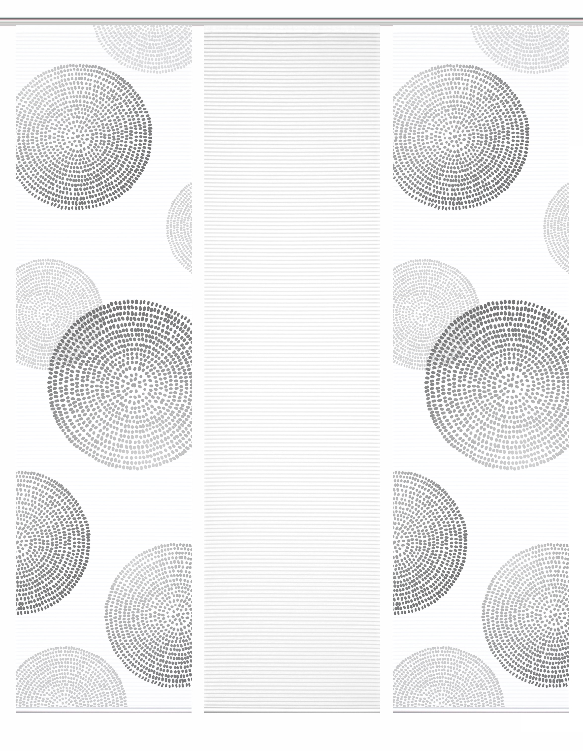 HOME in green Schiebegardine »GINNY« Paneelwagen 3 Stk. tlg. SET DIGITALDRUCK,BAMBUSOPTIK RECYCELT