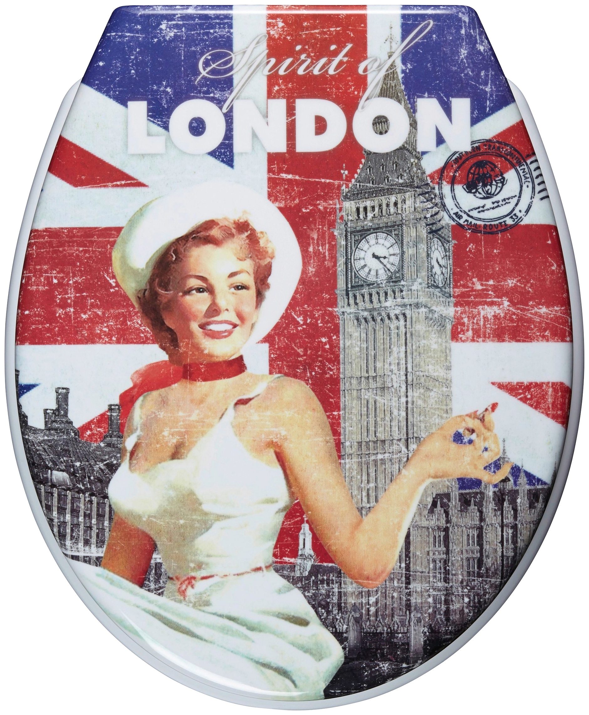 ADOB WC-Sitz "Spirit of London" Absenkautomatik, zur Reinigung abnehmbar