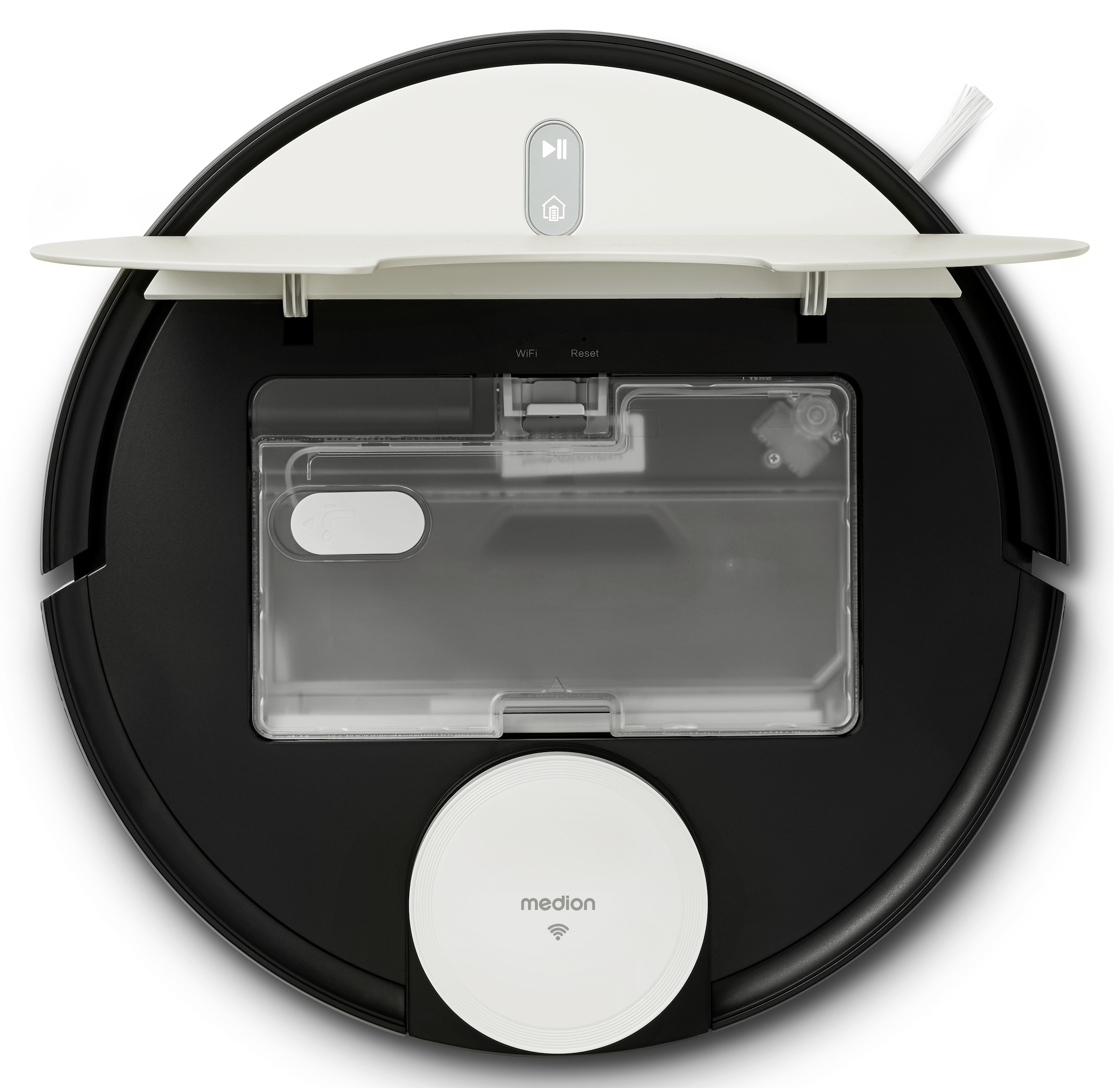 Medion® Nass-Trocken-Saugroboter »MD 20040 X40 SW«, App und Alexa Steuerung, Betriebszeit bis zu 110 min