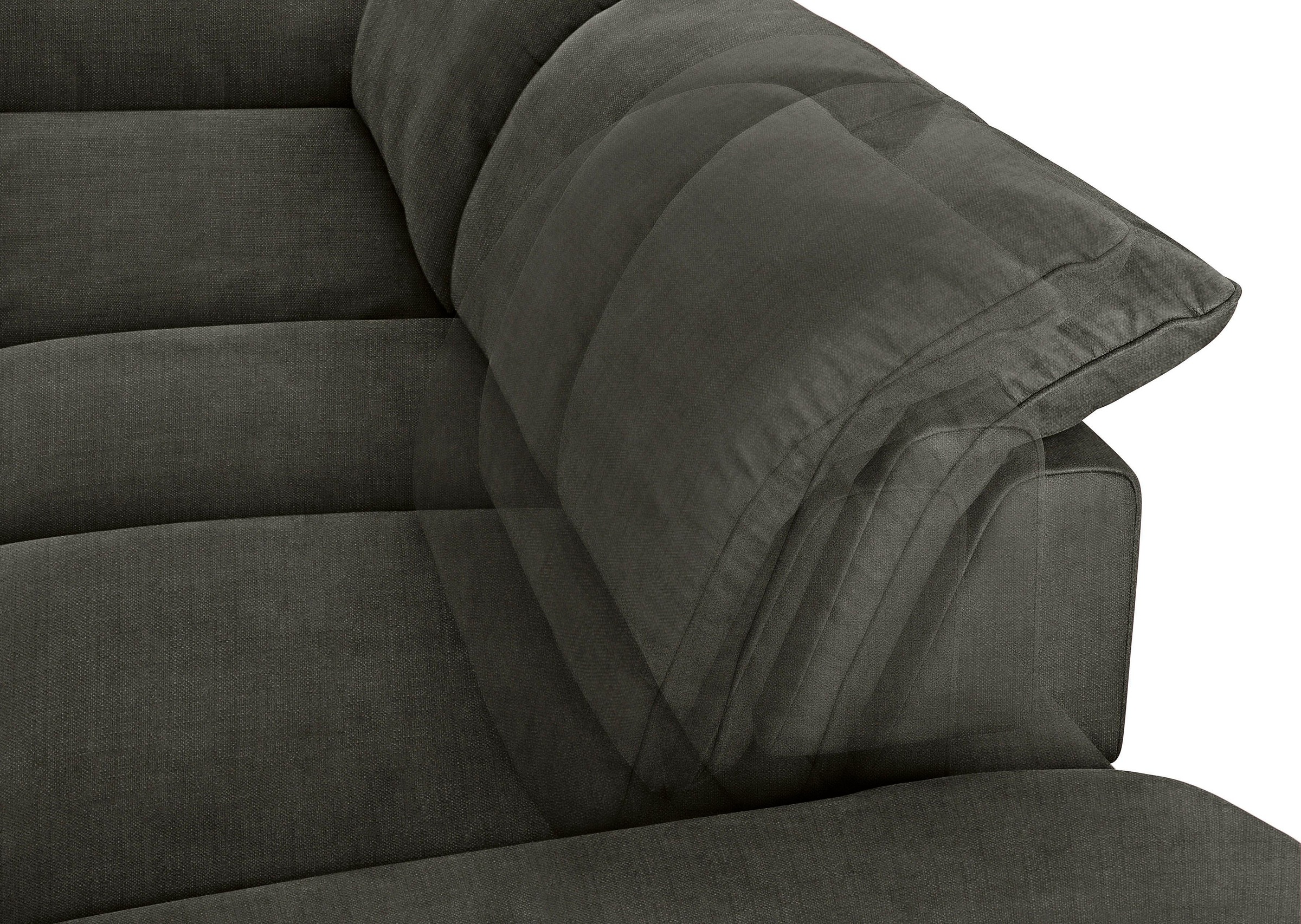 W.SCHILLIG Ecksofa »enjoy&MORE, Designsofa, elegant und bequem, L-Form«, mit Sitztiefenverstellung, Füße Chrom glänzend, Breite 310 cm