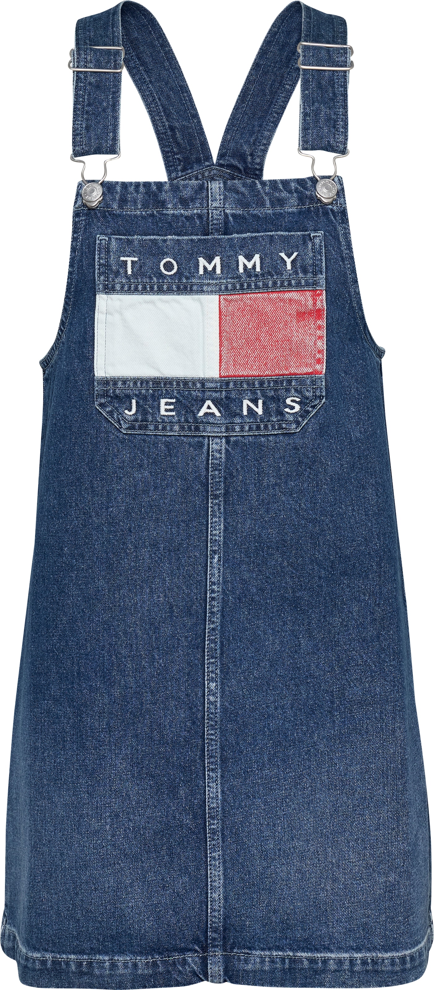Tommy Jeans Jeanskleid »PINAFORE DRESS DH6031 EXT«, mit großem Logo
