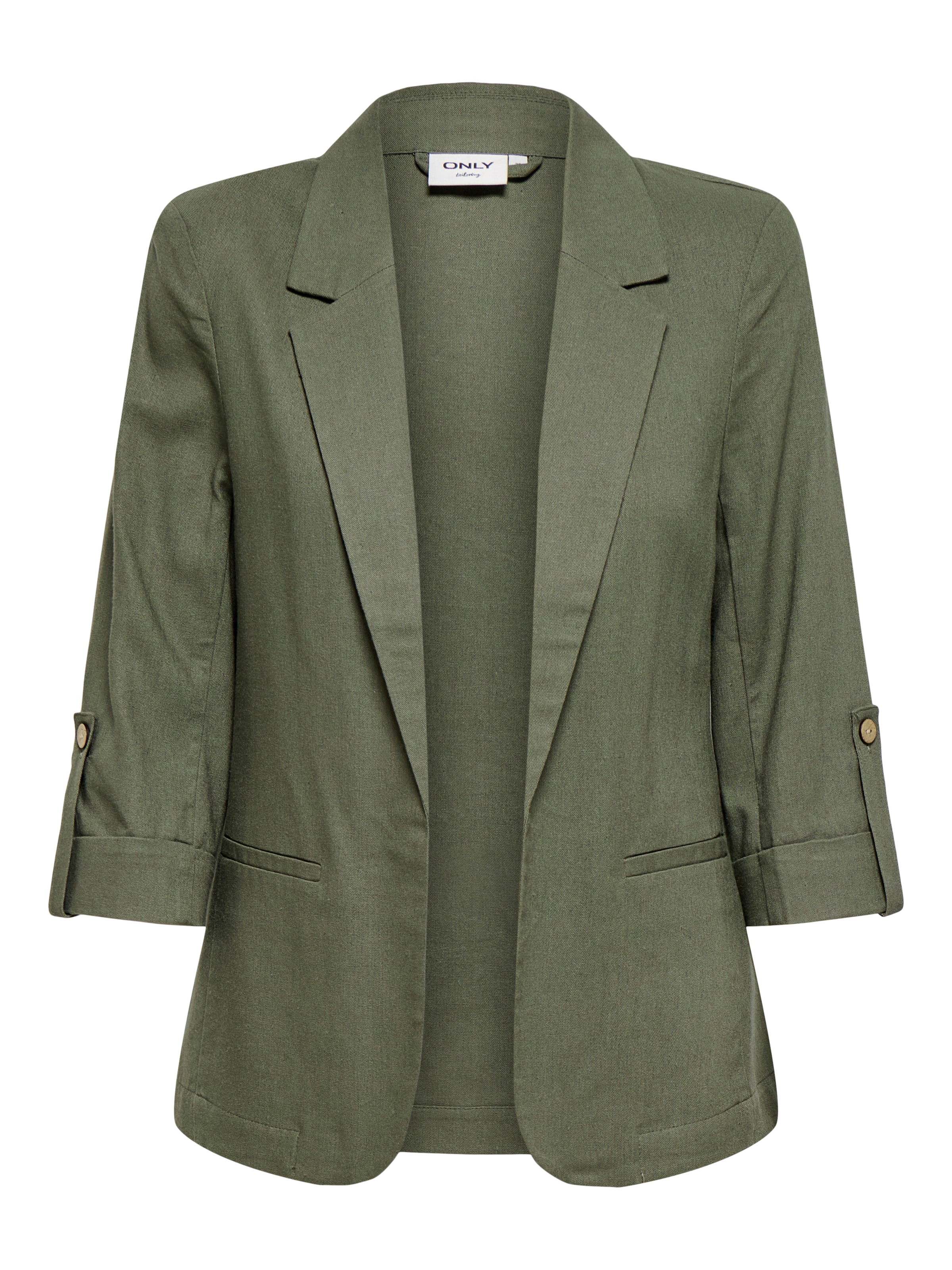 ONLY Kurzblazer »ONLGOA 3/4 UNLINE LINEN BL BLAZER CC TLR« mit Leinen