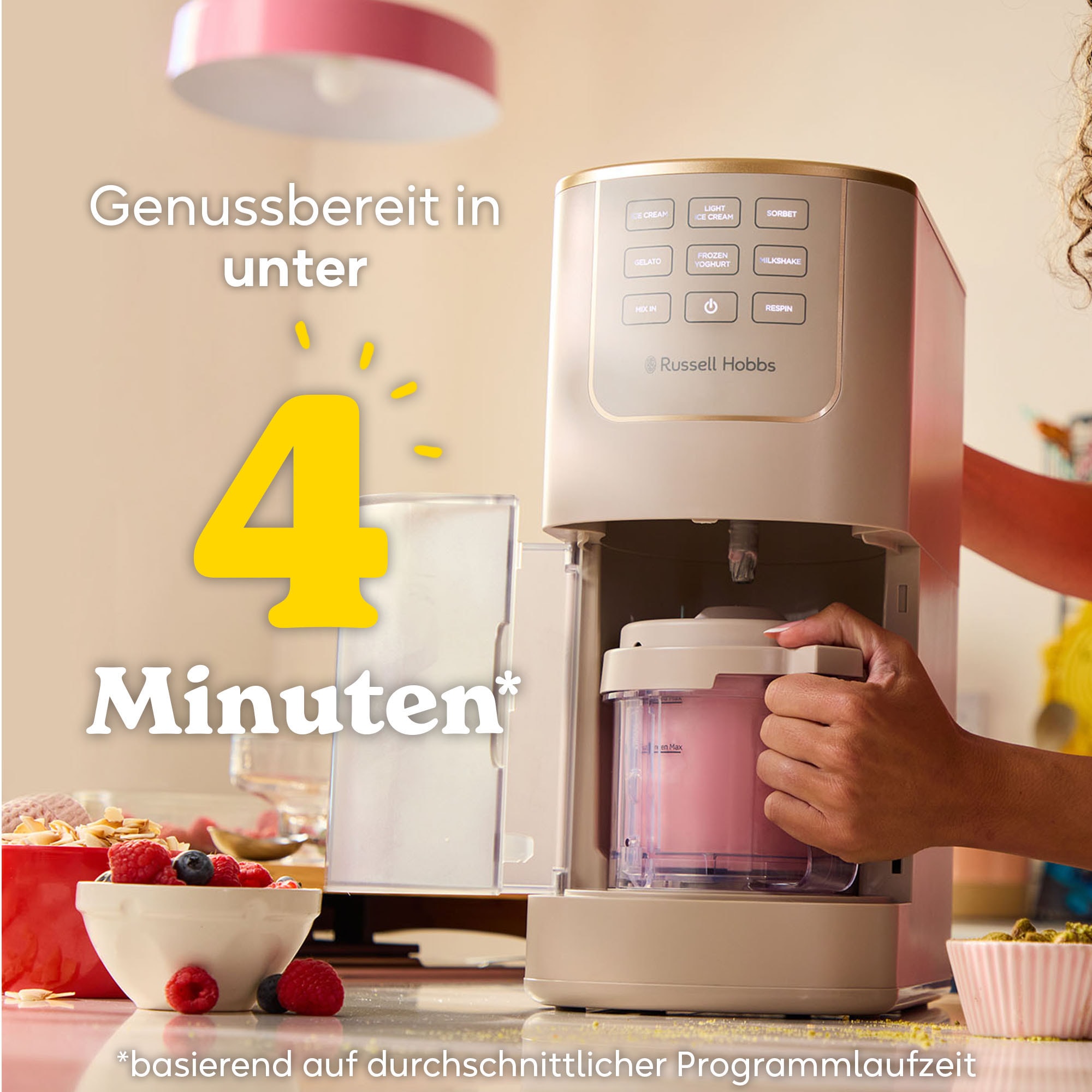 RUSSELL HOBBS Eismaschine »Chilluxe 28750-56« für Eiscreme, Sorbet, FrozenYoghurt & Milkshake