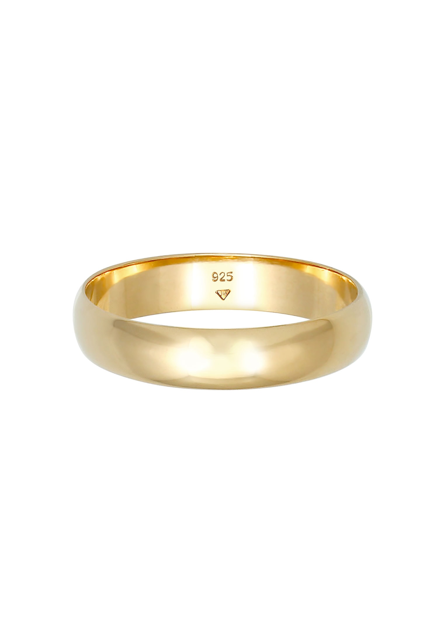 Elli Silberring »Ring Basic Bandring Trauring Verlobung 925 Silber«