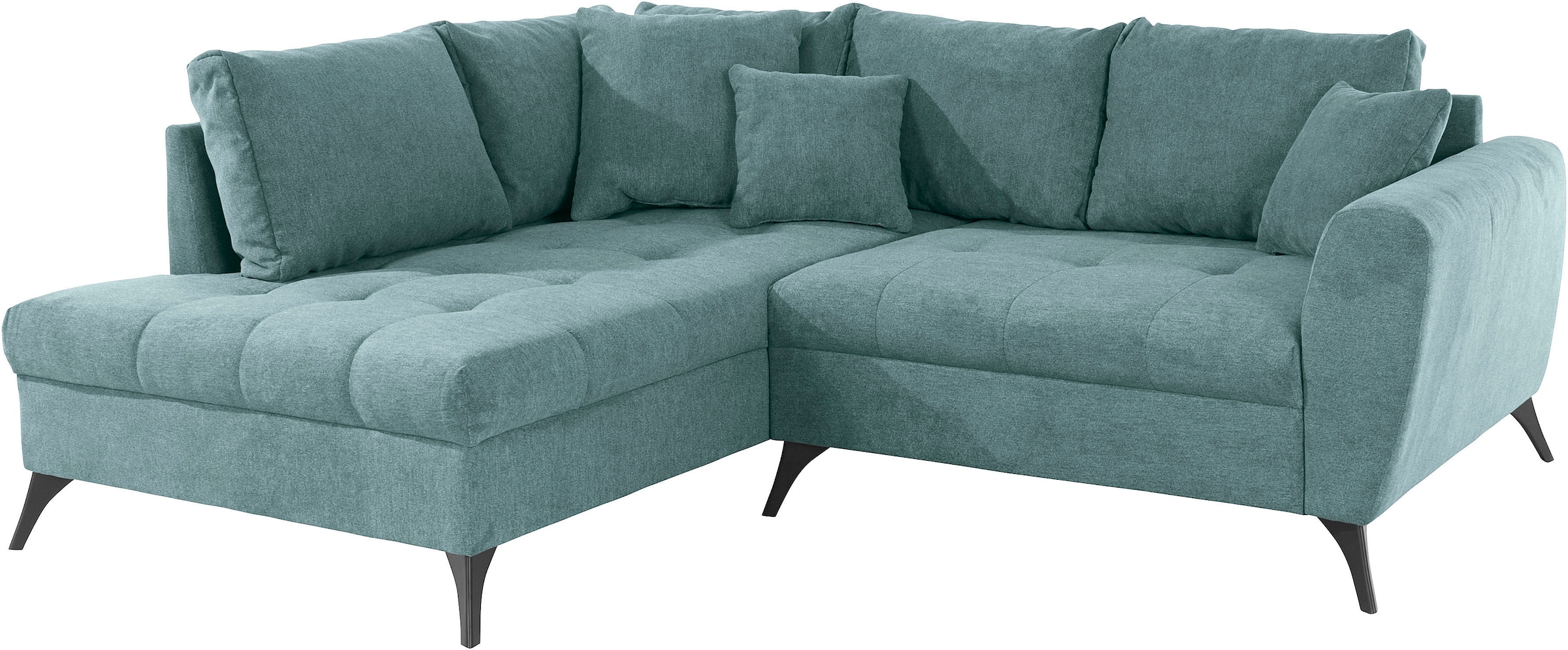 INOSIGN Ecksofa »Lörby L-Form«, Belastbarkeit bis 140kg pro Sitzplatz, auch mit Aqua clean-Bezug