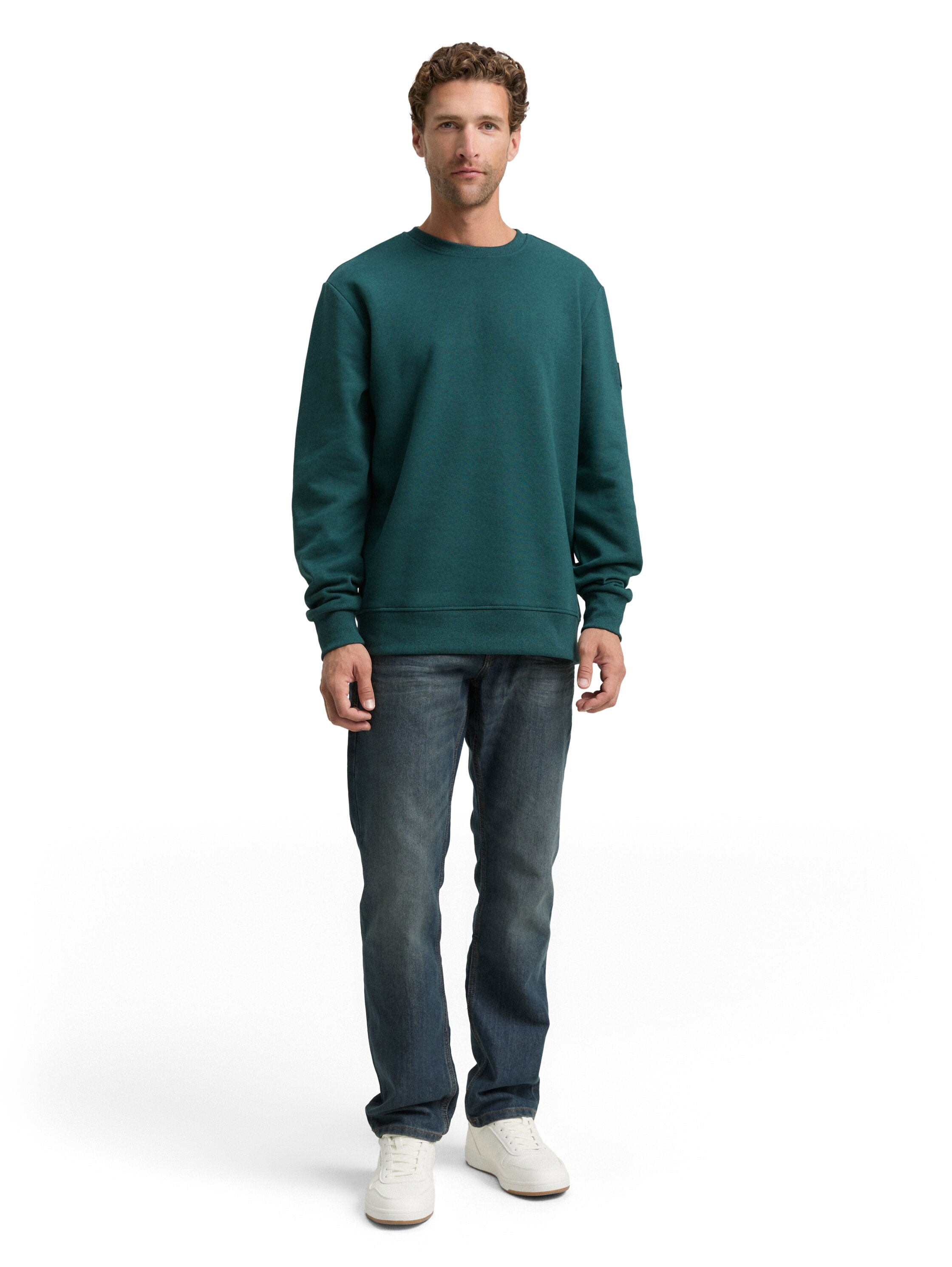 TOM TAILOR Sweatshirt mit Logo Stickerei am Arm