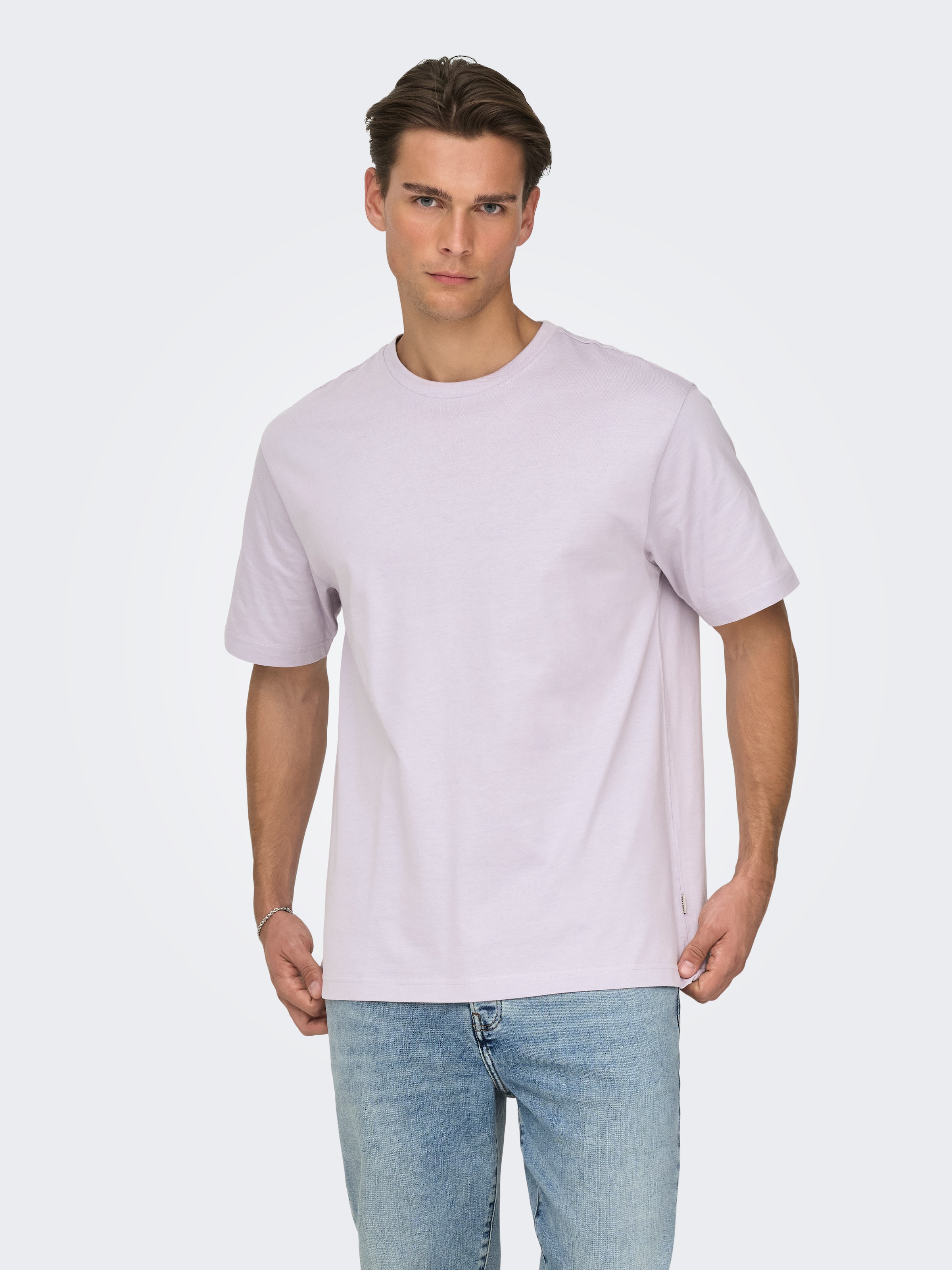ONLY & SONS Rundhalsshirt »ONSFRED RLX SS TEE« Baumwolle, relaxed fit