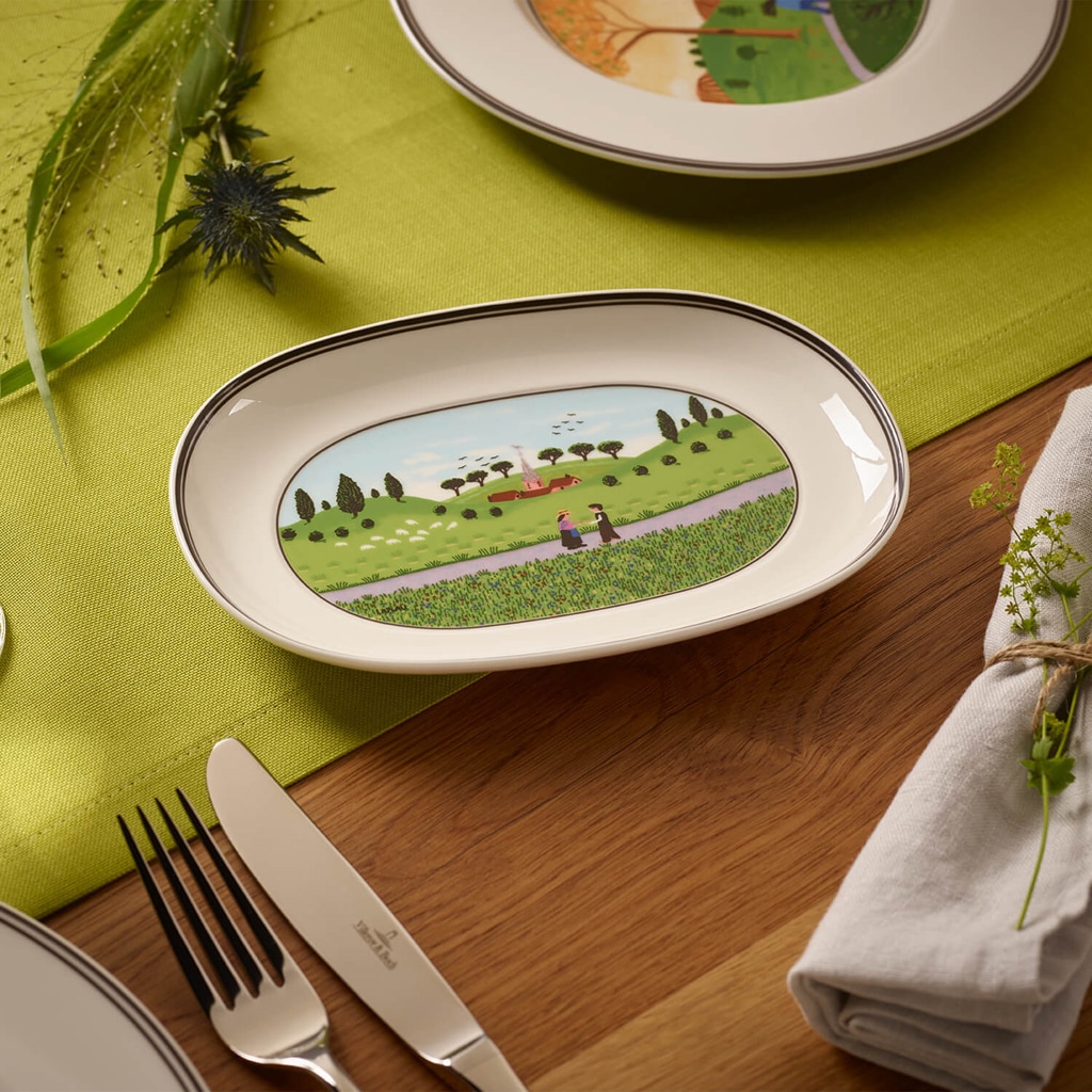 Villeroy & Boch Schale »Beilagenschale Design Naif 20 x 14 cm bunt«