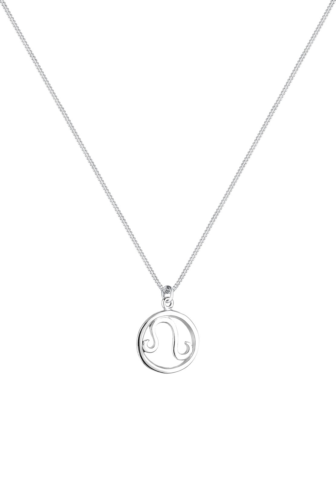 Elli Silberkette »Halskette Löwe Sternzeichen 925 Sterling Silber«