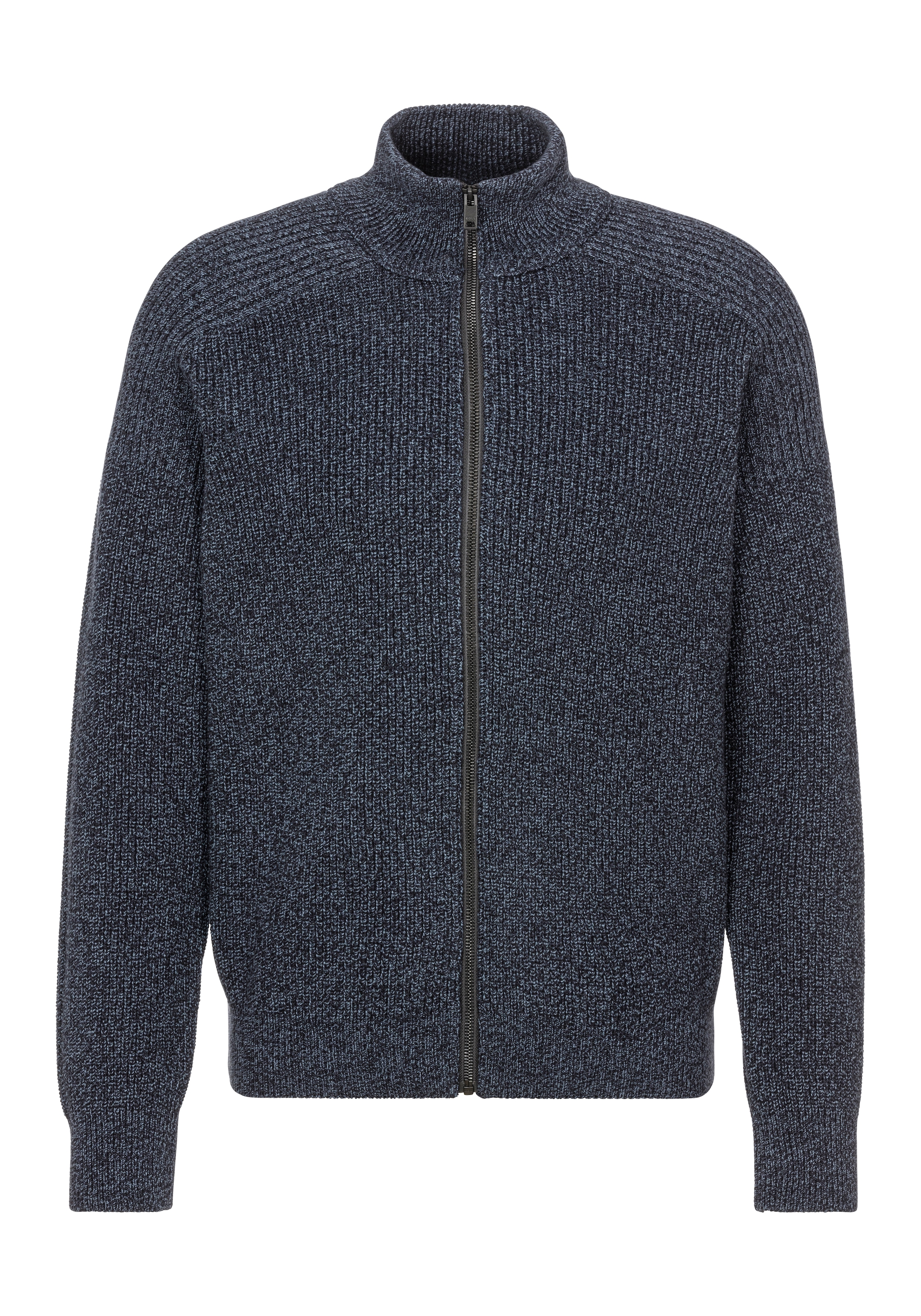BOSS ORANGE Strickjacke »Kalandrio«, mit kontrastfarbigem Reißverschluss