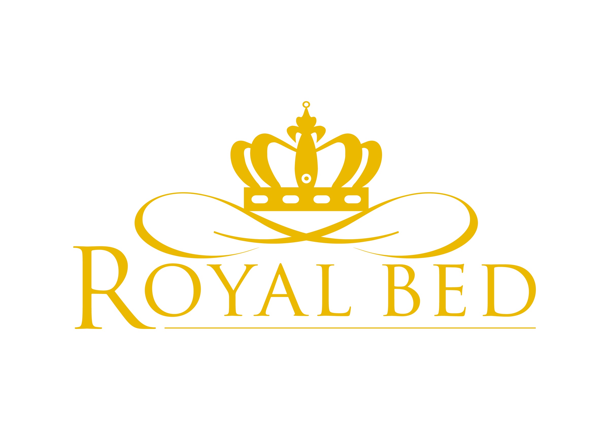 OBB Daunenbettdecke »Royal Bed«, leicht, Füllung 100% Daunen, Bezug Mako-Einschütte, 100% Baumwolle, (1 St.), mit goldener Satin-Biese und goldenem Prägedruck „Royal Bed“