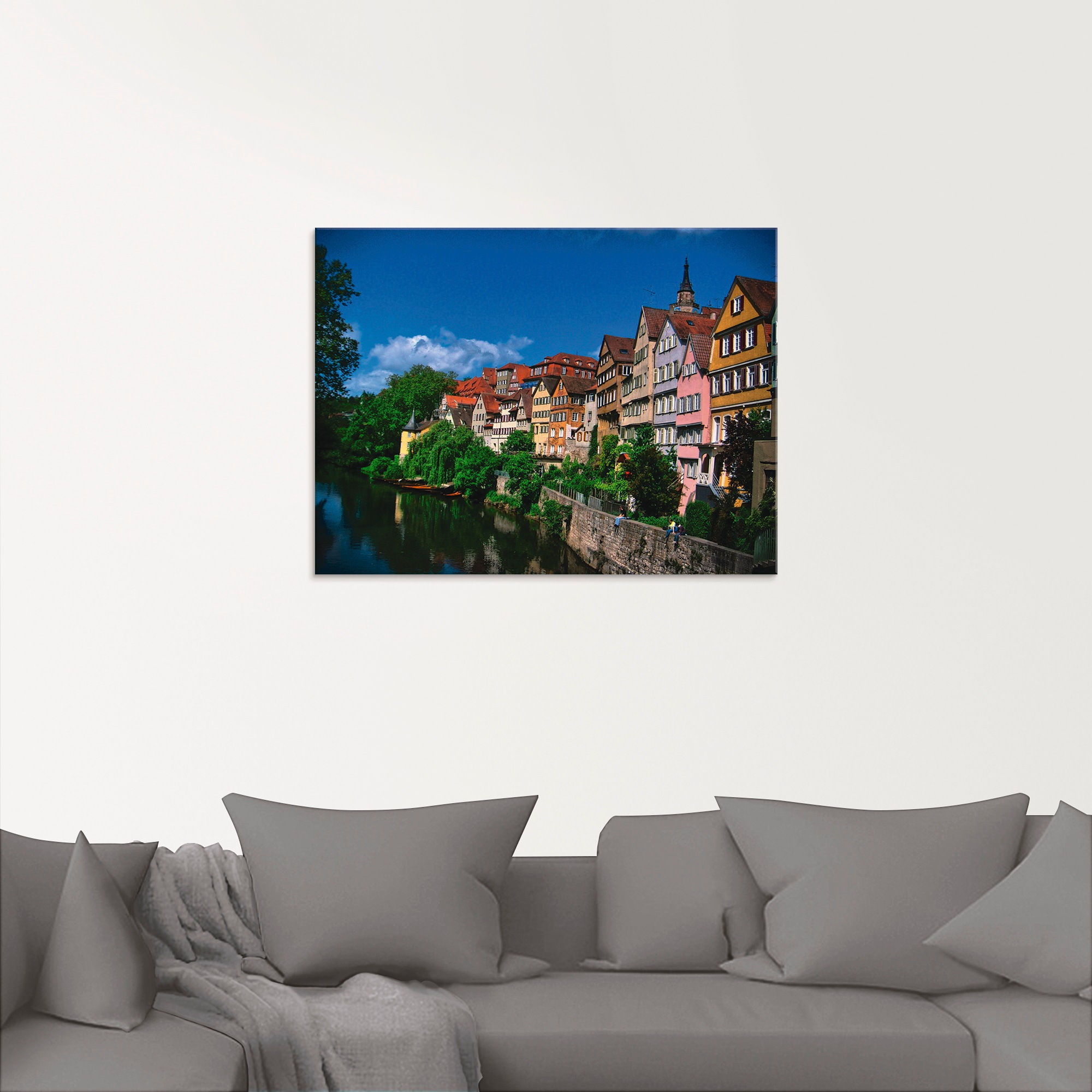 Artland Glasbild »Tübingen am Neckar«, Garten, (1 St.), in verschiedenen Größen