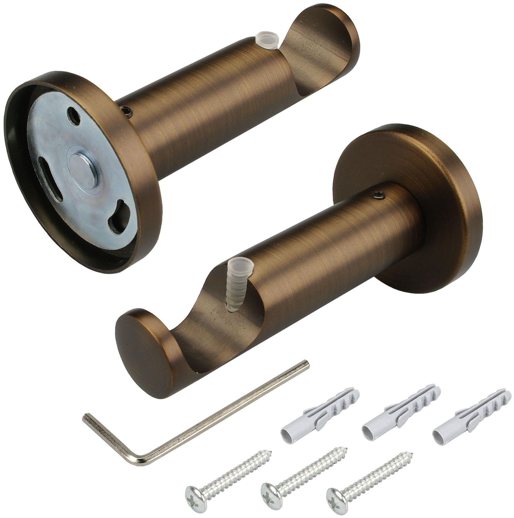 Liedeco Gardinenstange »CELKEGEL01SG1L«, 1 läufig-läufig, Fixmaß, 1-läufig im Fixmaß Ø 25 mm