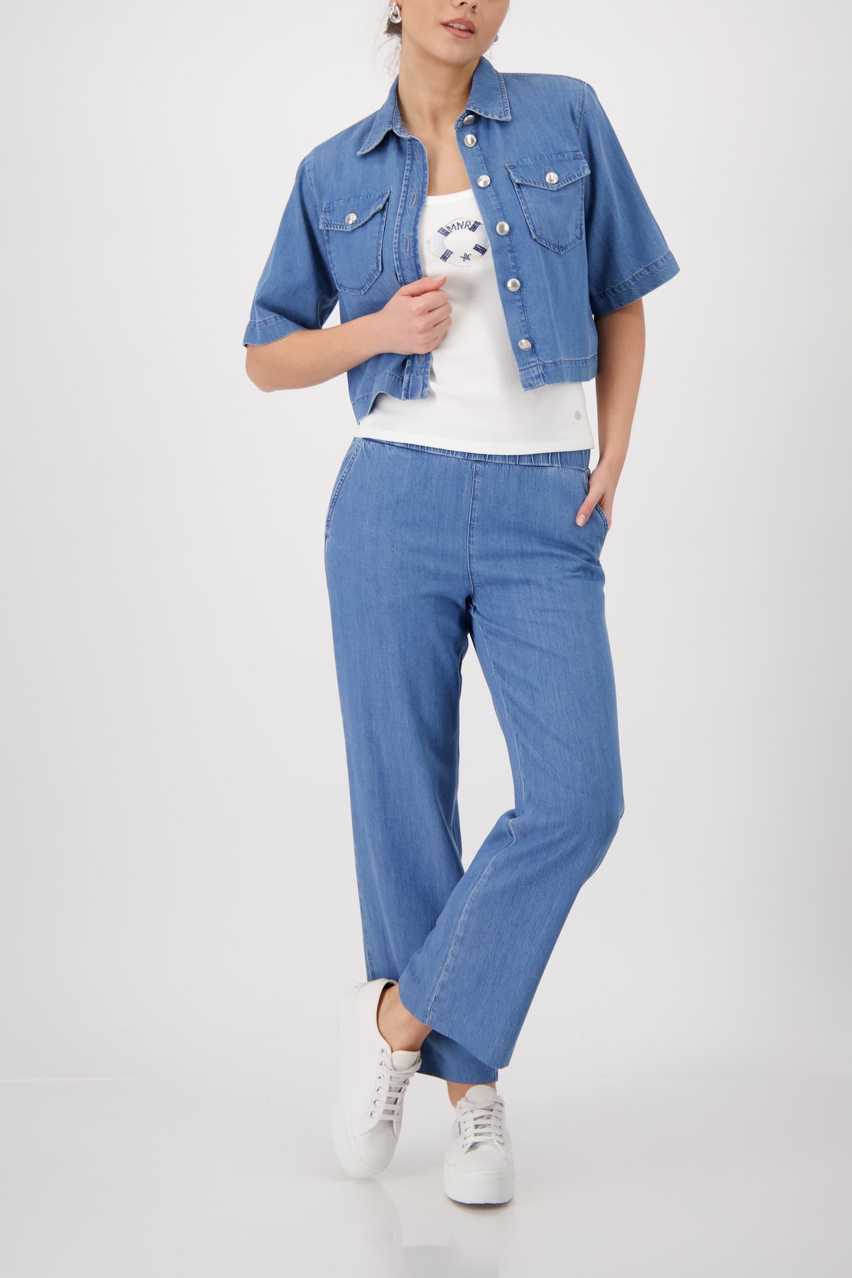 Monari Culotte  Regular fit mit elastischem Bund