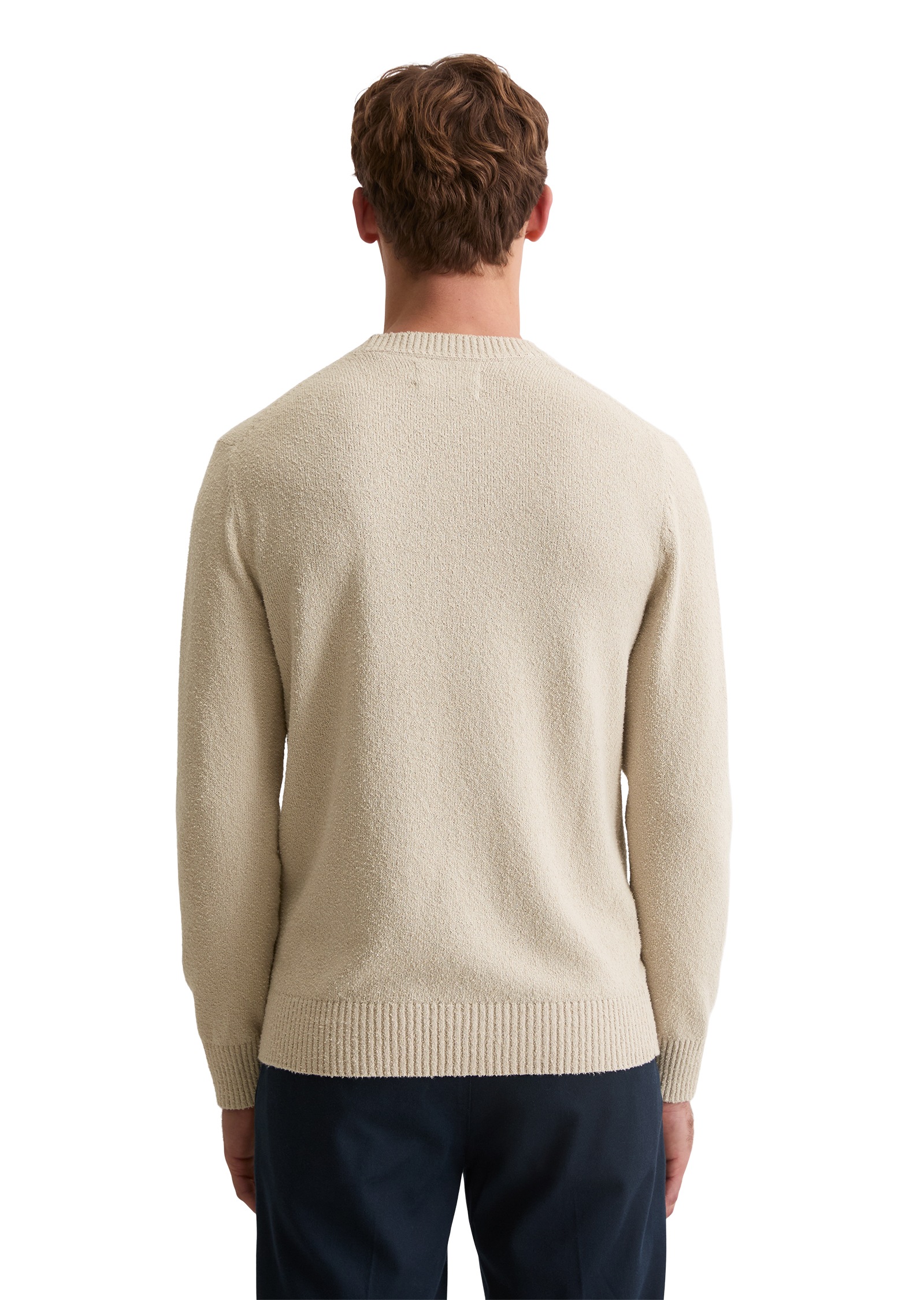 Marc O'Polo Rundhalspullover »regular aus Bio-Baumwoll-Mix-Boucle«