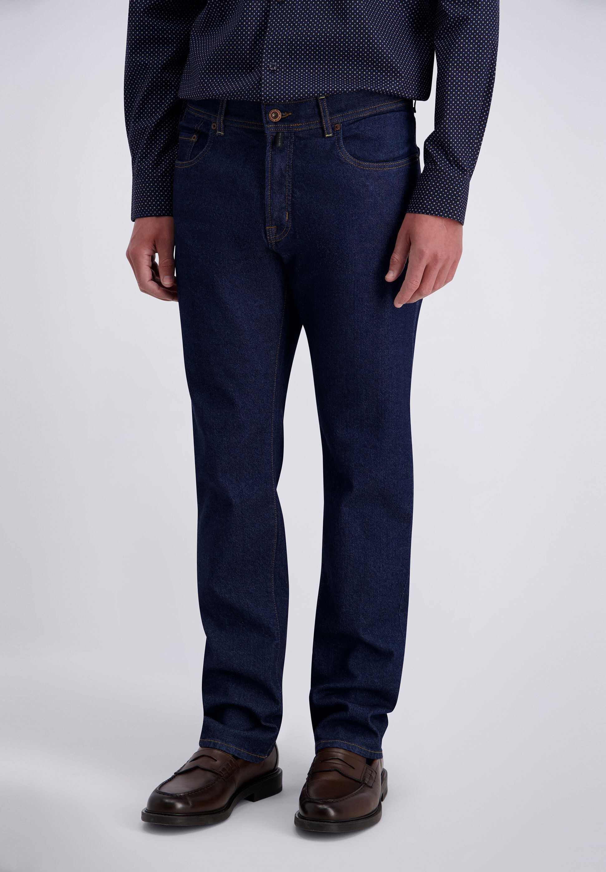 Pierre Cardin Straight-Jeans »Laval« mit Knopfverschluss