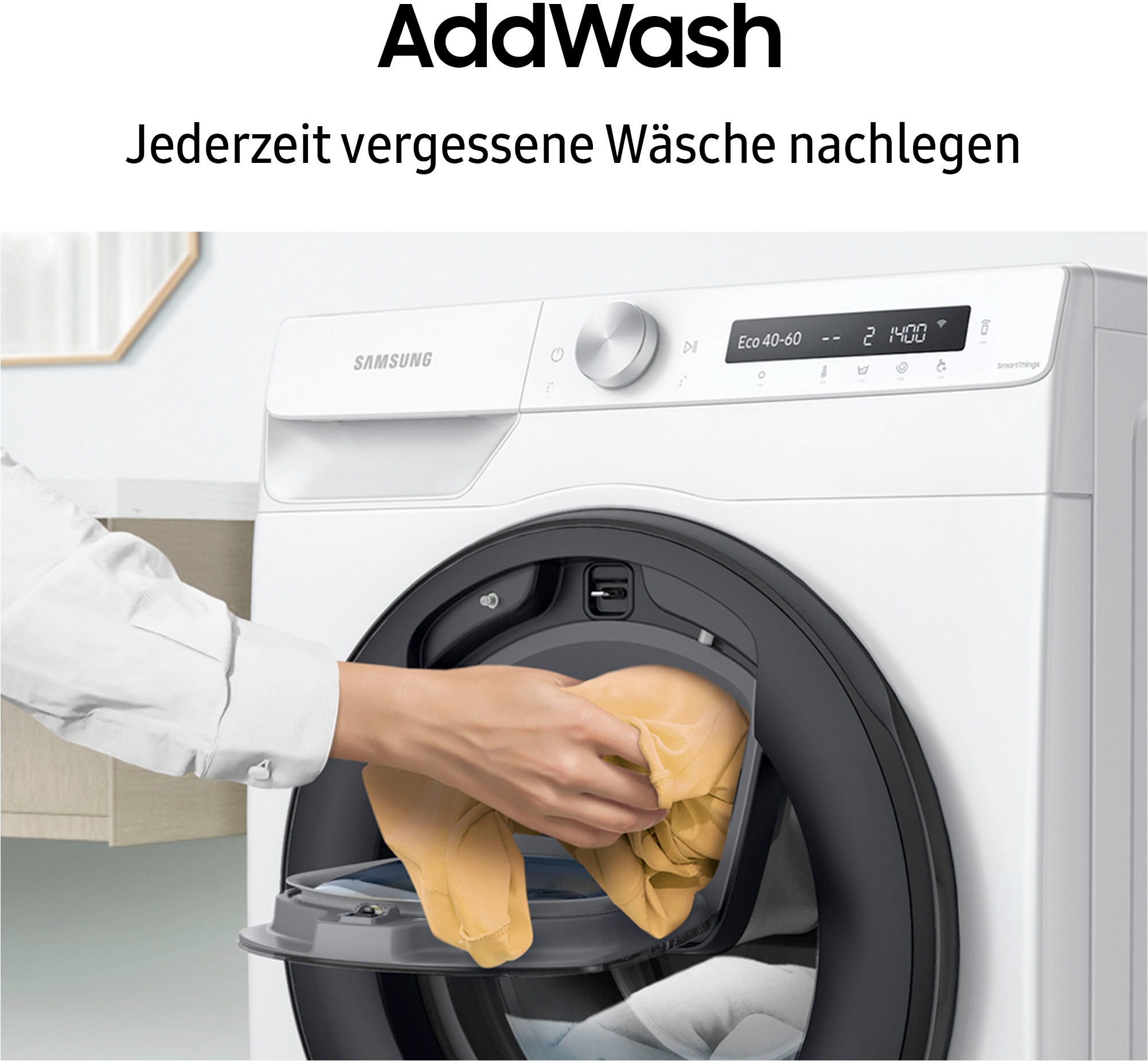 Samsung Waschmaschine WW5500T »WW81T554AAW«, 8 kg, 1400 U/min, AddWash™