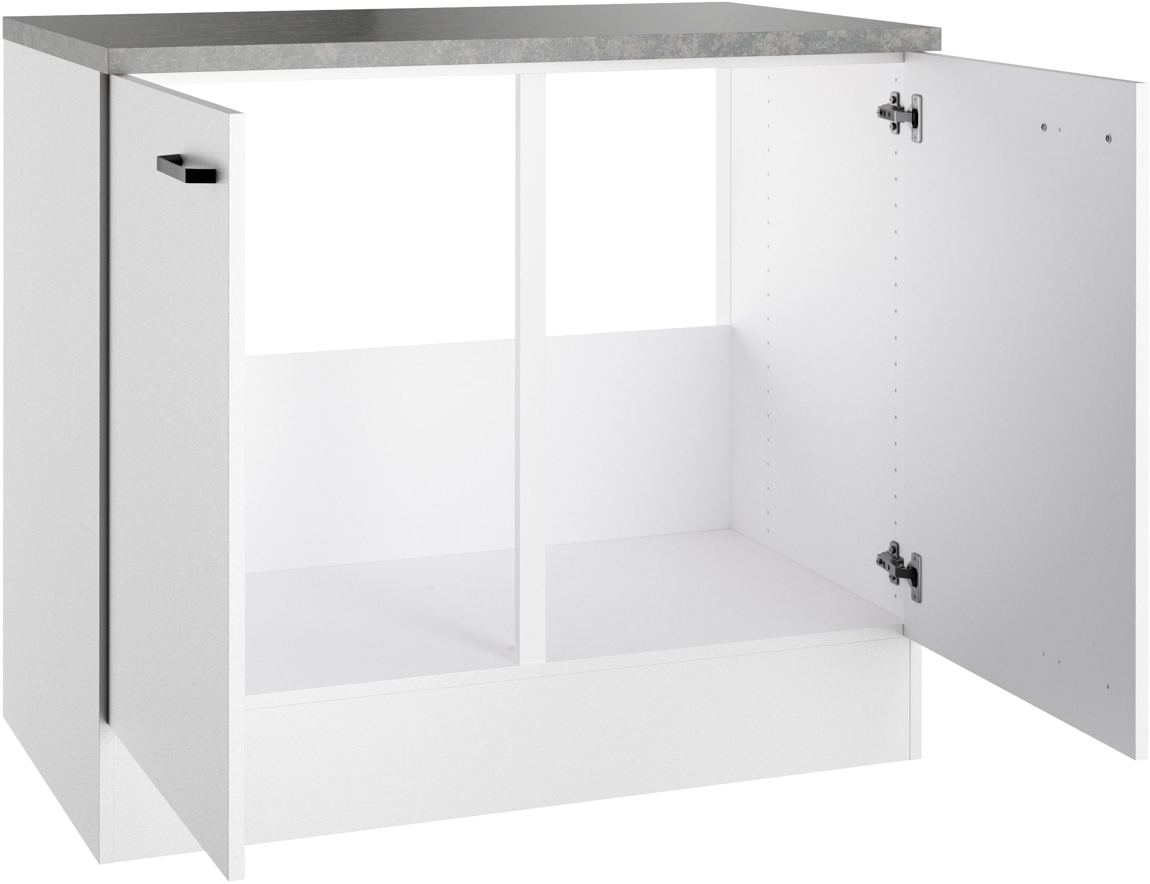 OPTIFIT Spülenschrank »OPTImulti« Breite 100 cm, Tiefe 60 cm, mit 2 Türen, inkl. Arbeitsplatte