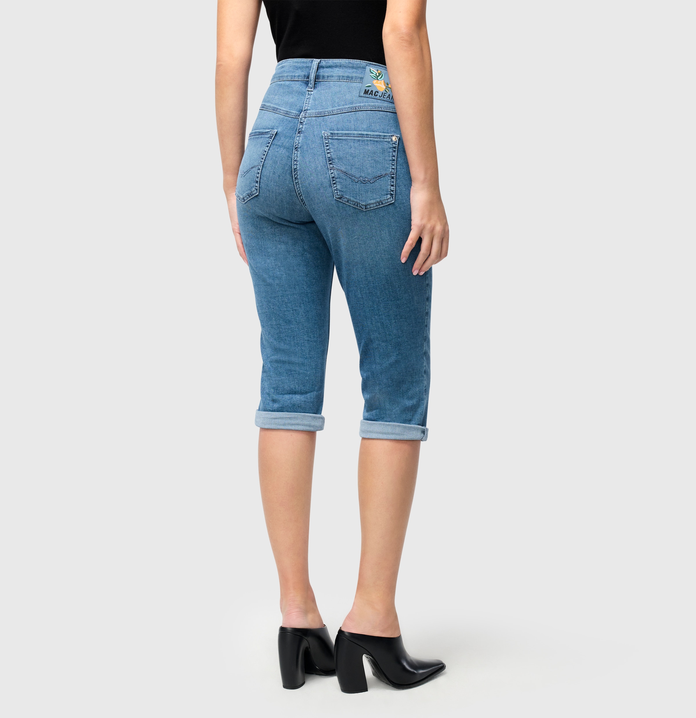 MAC Caprijeans »Dream-Sum« Bequemer Sitz mit krempelbarem Saum