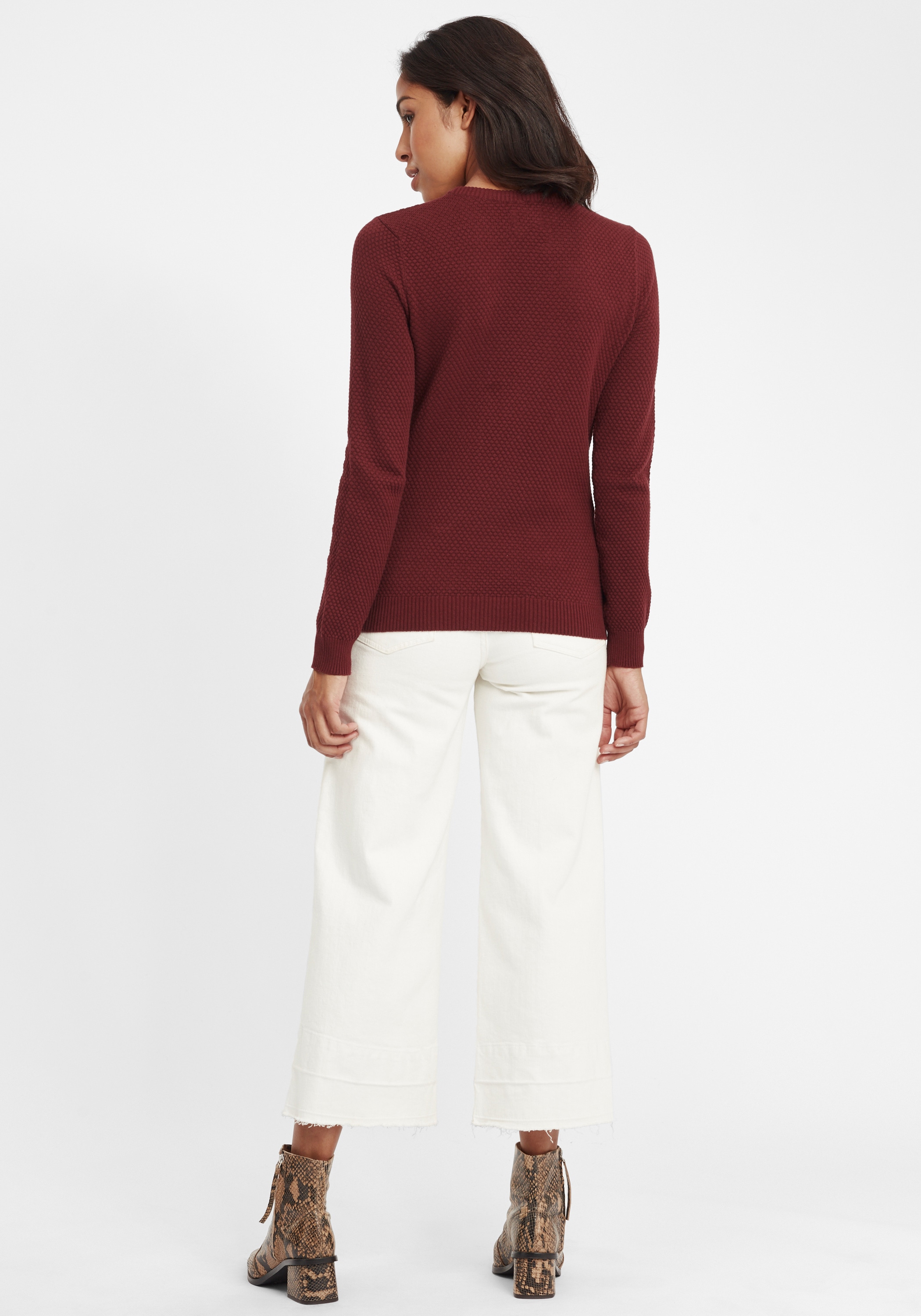 OXMO Strickfleece-Pullover »Strickpullover OXSarah«