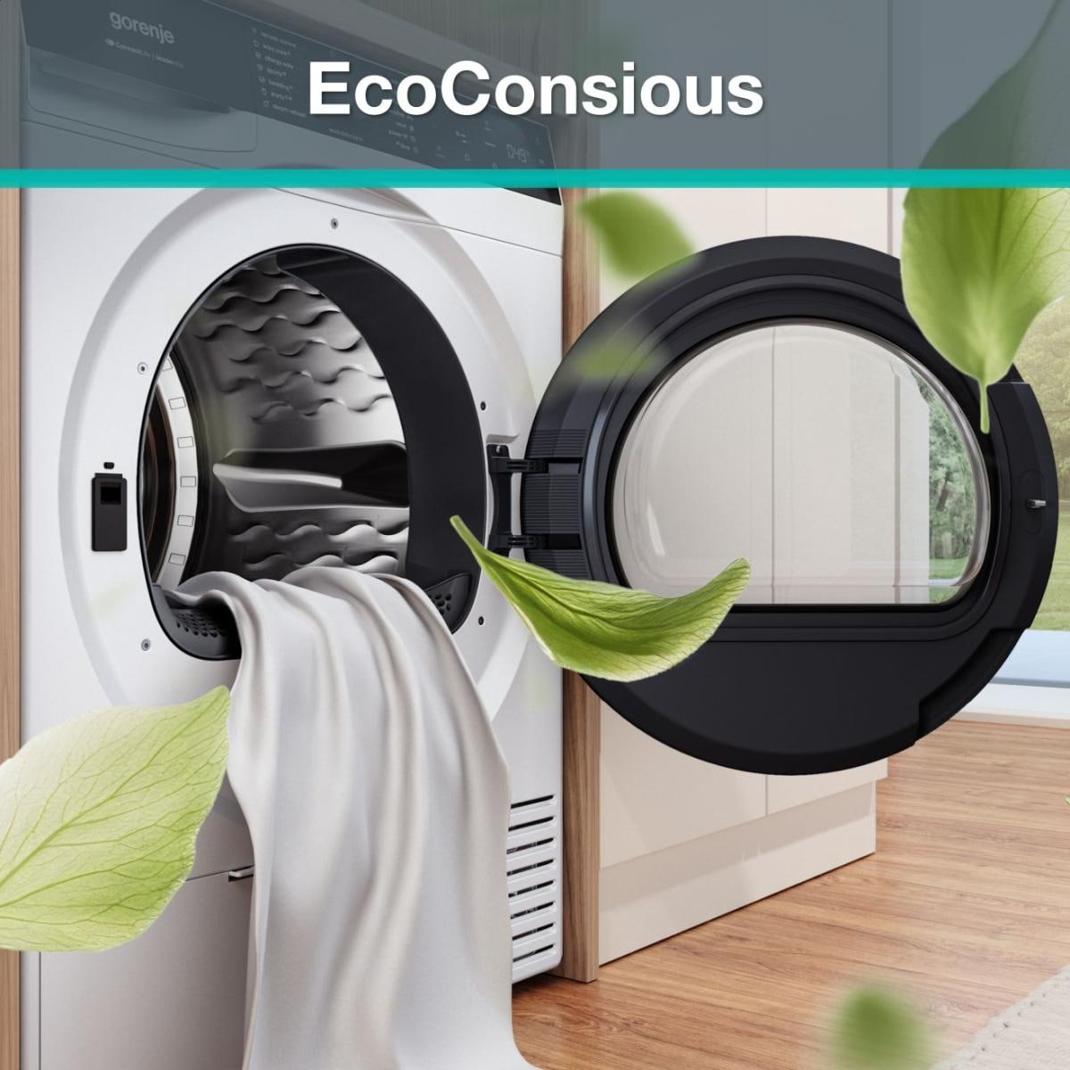 GORENJE Wärmepumpentrockner »D5G68C« G600 NatureDry Schonung, FastDry Pro 39, Knitterschutz