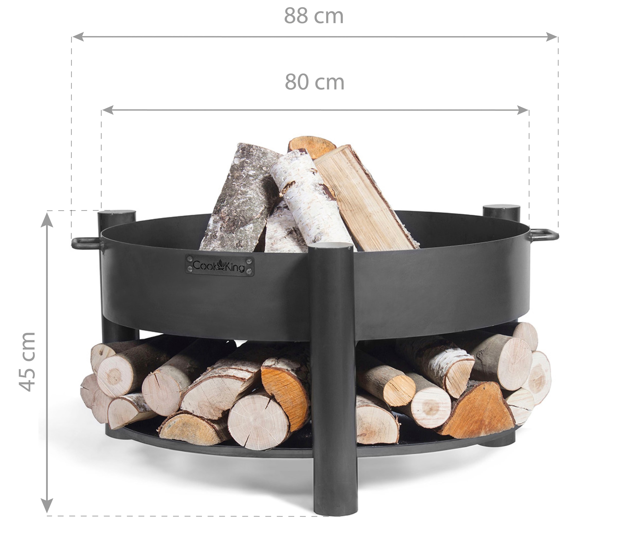 CookKing Feuerschale »Montana«, 88x45 cm