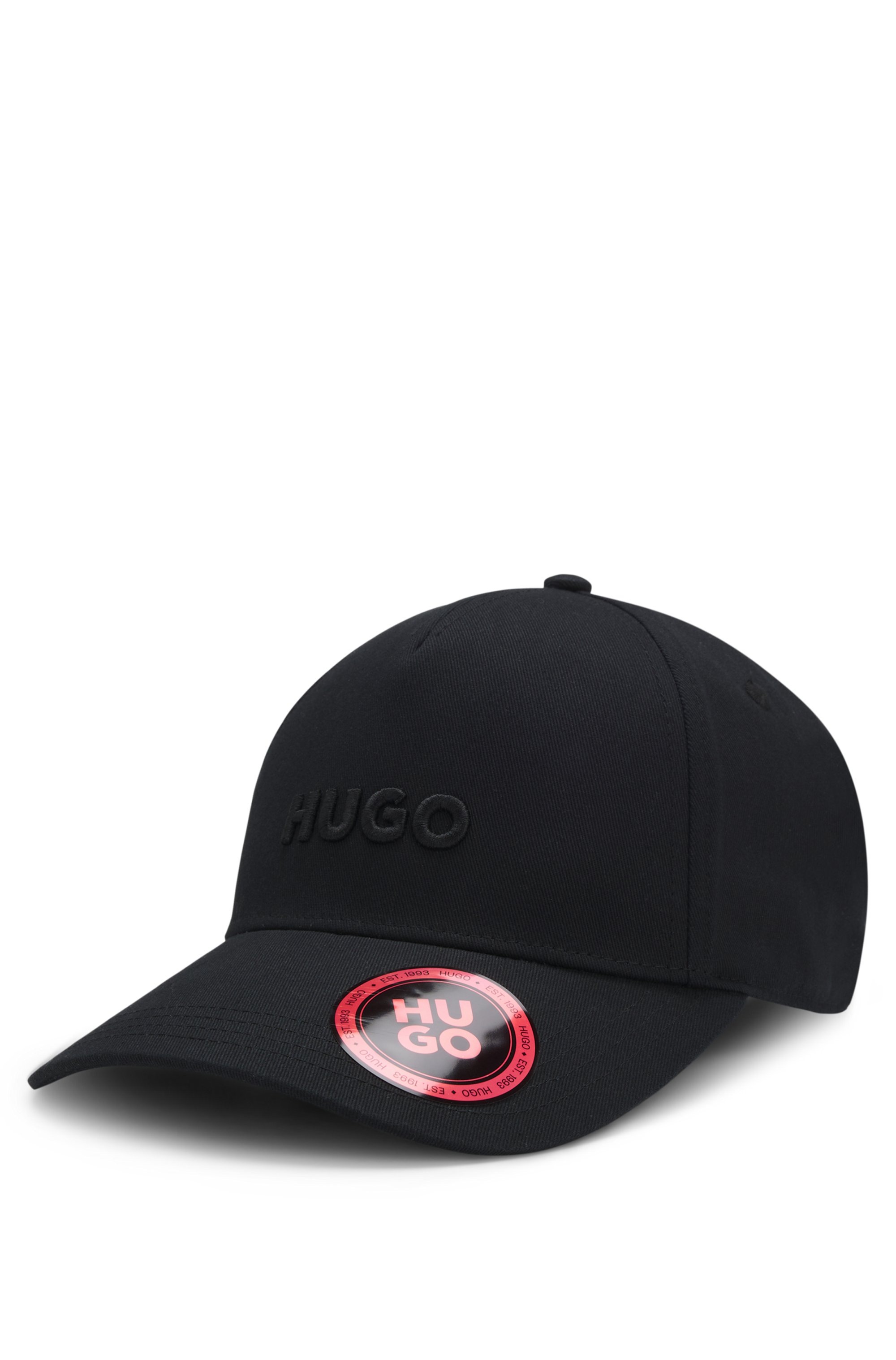 HUGO, Damen, mit 3D Logostickerei, verstellbarer Verschluss, unisex, Black 003, Black 003, Schirmmütze von HUGO
