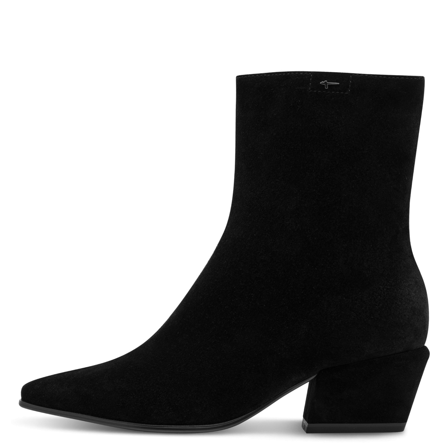 Tamaris Stiefelette  Blockabsatz, Cowboystiefelette mit T-Logoverzierung