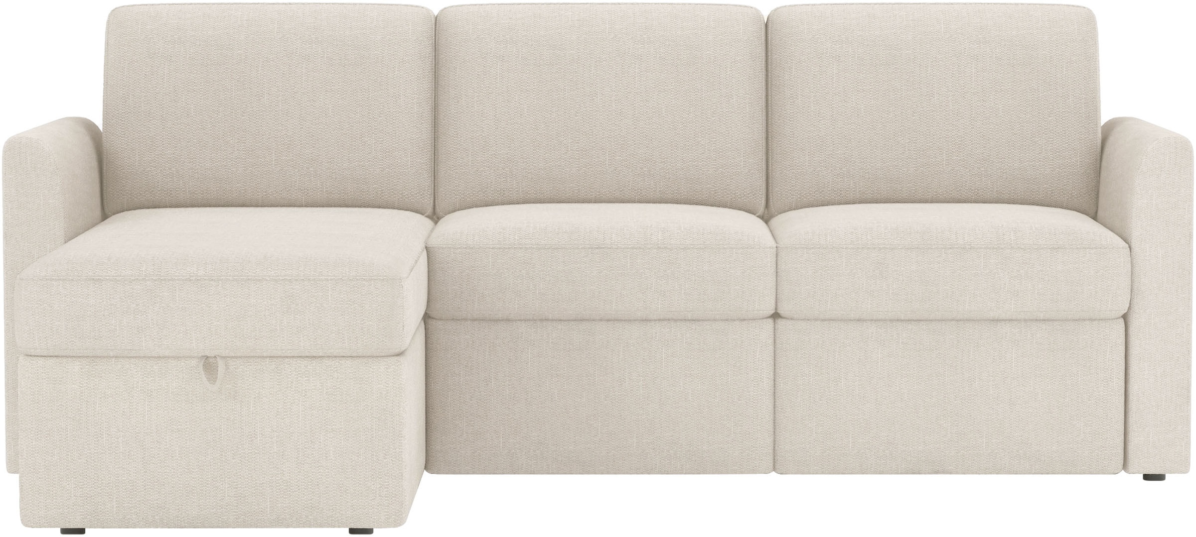 Dorel Home Ecksofa »NORDHUS, L-Form, 200 cm, Recamiere rechts/links montierbar« mit Stauraum, feiner Webstoff-Bezug