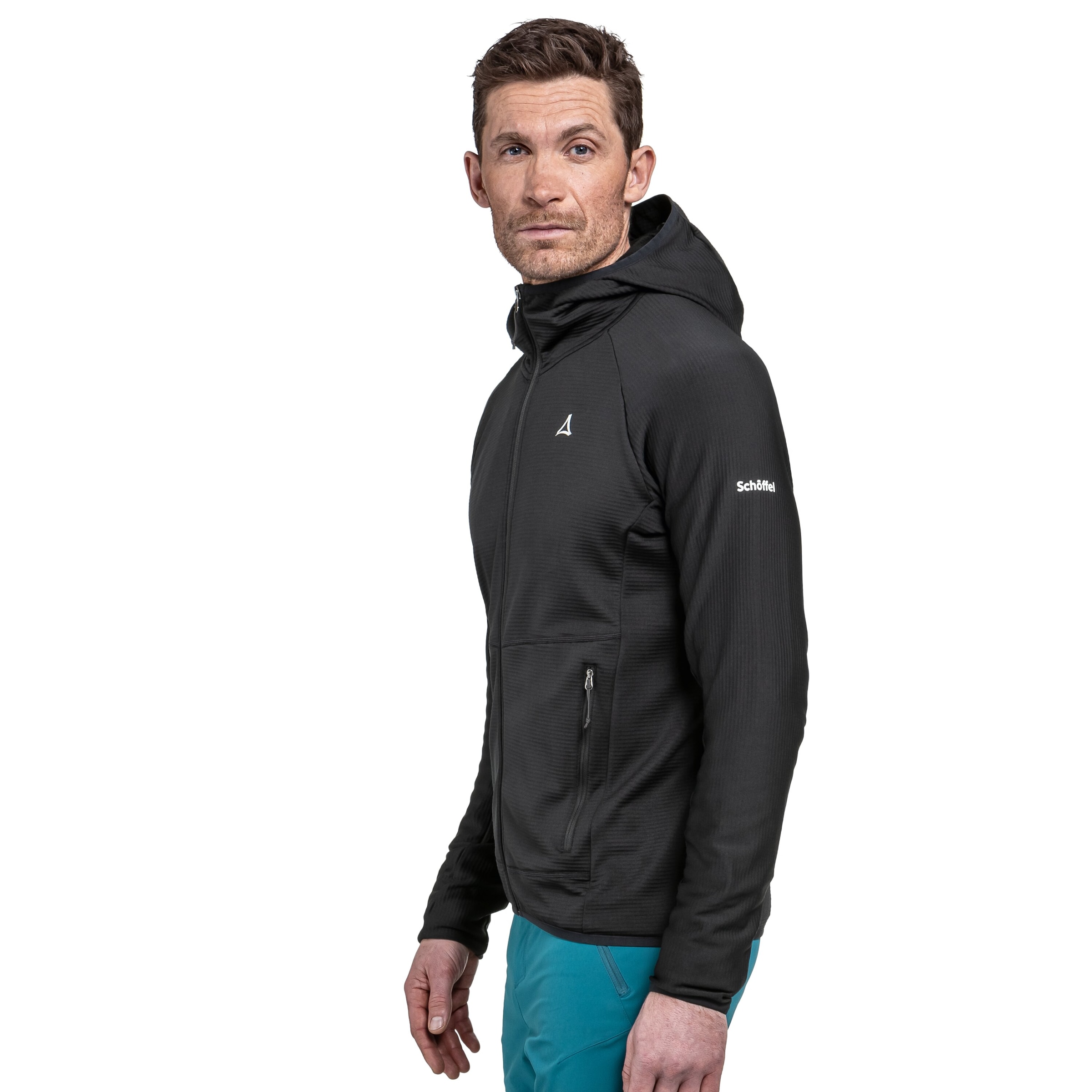 Schöffel Fleecejacke »Fleece Hoody Style Cascata MNS« mit Kapuze Übergangsjacke für sportliche Aktivitäten, wärmend und atmungsaktiv