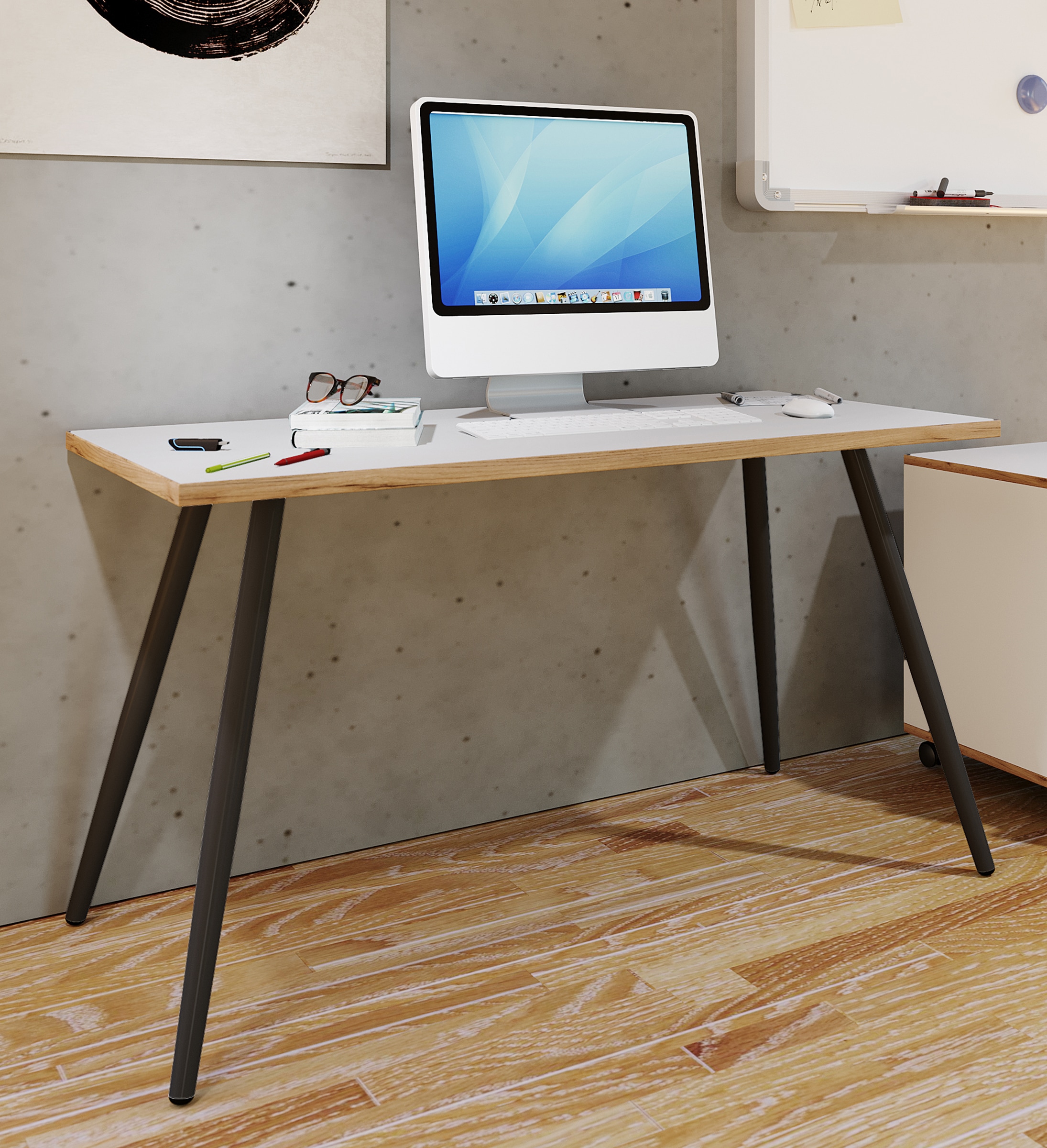 VCM Schreibtisch »Schreibtisch Bürotisch Computertisch Salia 138x80« 1 Stk. tlg.