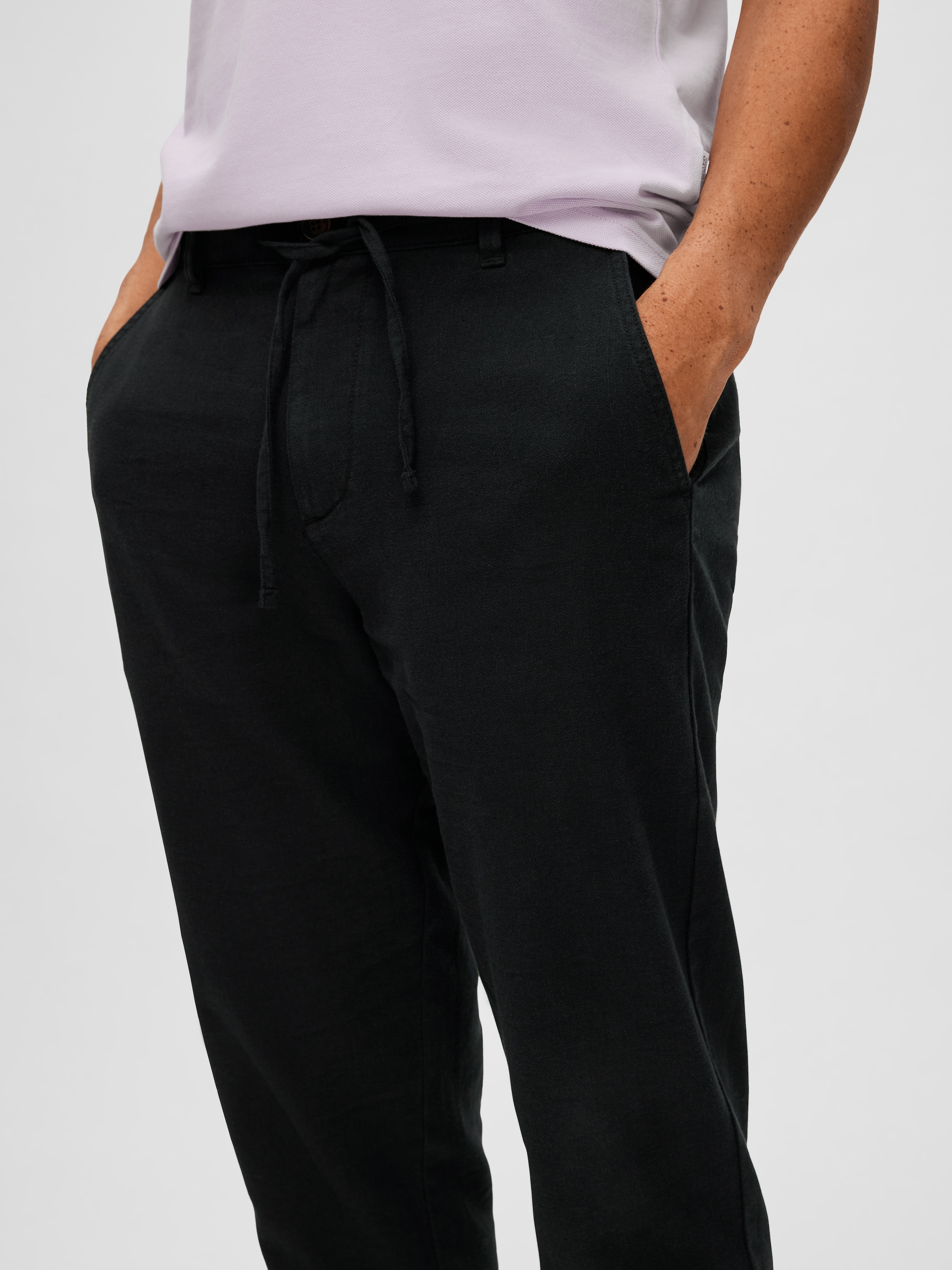 SELECTED HOMME Chinohose »SLH172-SLIMTAPE BRODY LINEN PANT NOOS«, mit Leinen