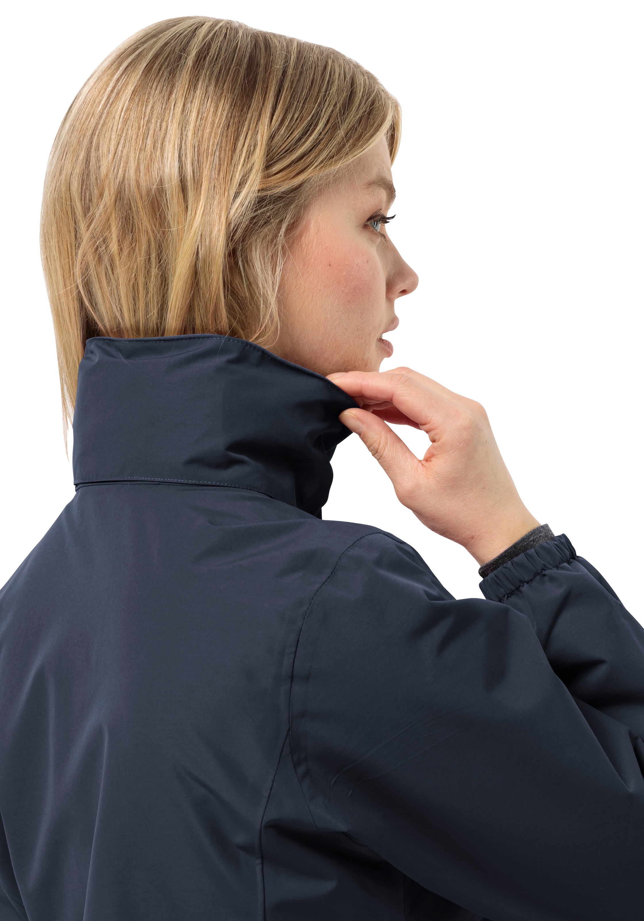 Jack Wolfskin Funktionsjacke »STORMY POINT 2L JKT W«, mit Kapuze, mit verstaubarer Kapuze