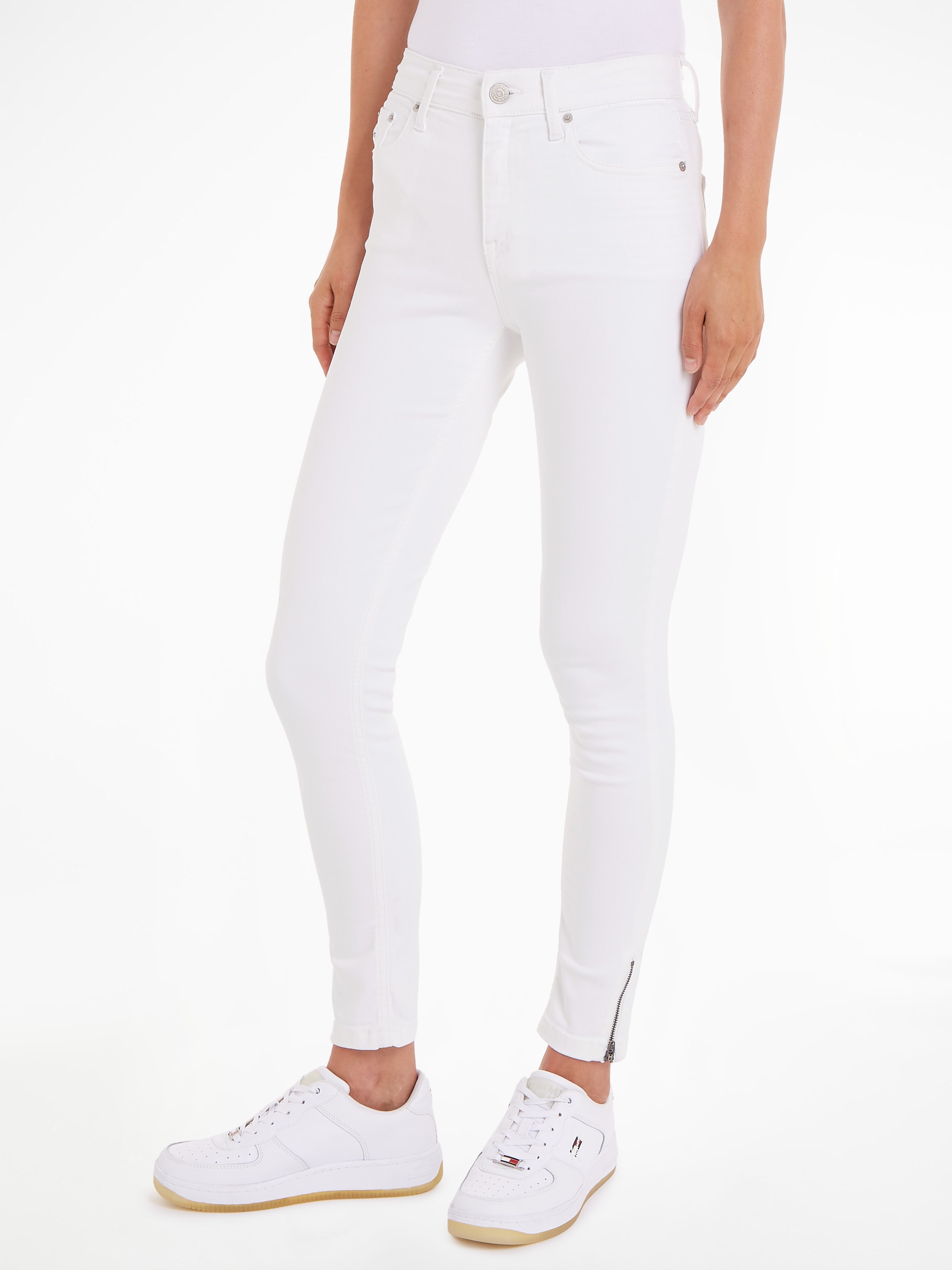 Skinny-fit-Jeans »NORA MD SKN ANK ZIP BG4293«, mit Reißverschlüssen am Saum