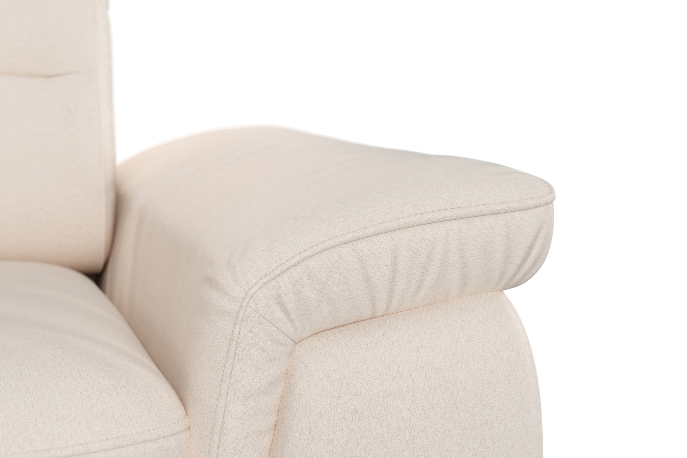 sit&more Ecksofa »Sinatra L-Form«, optinal mit Kopfteilverstellung und Armteilfunktion, Metallfüße