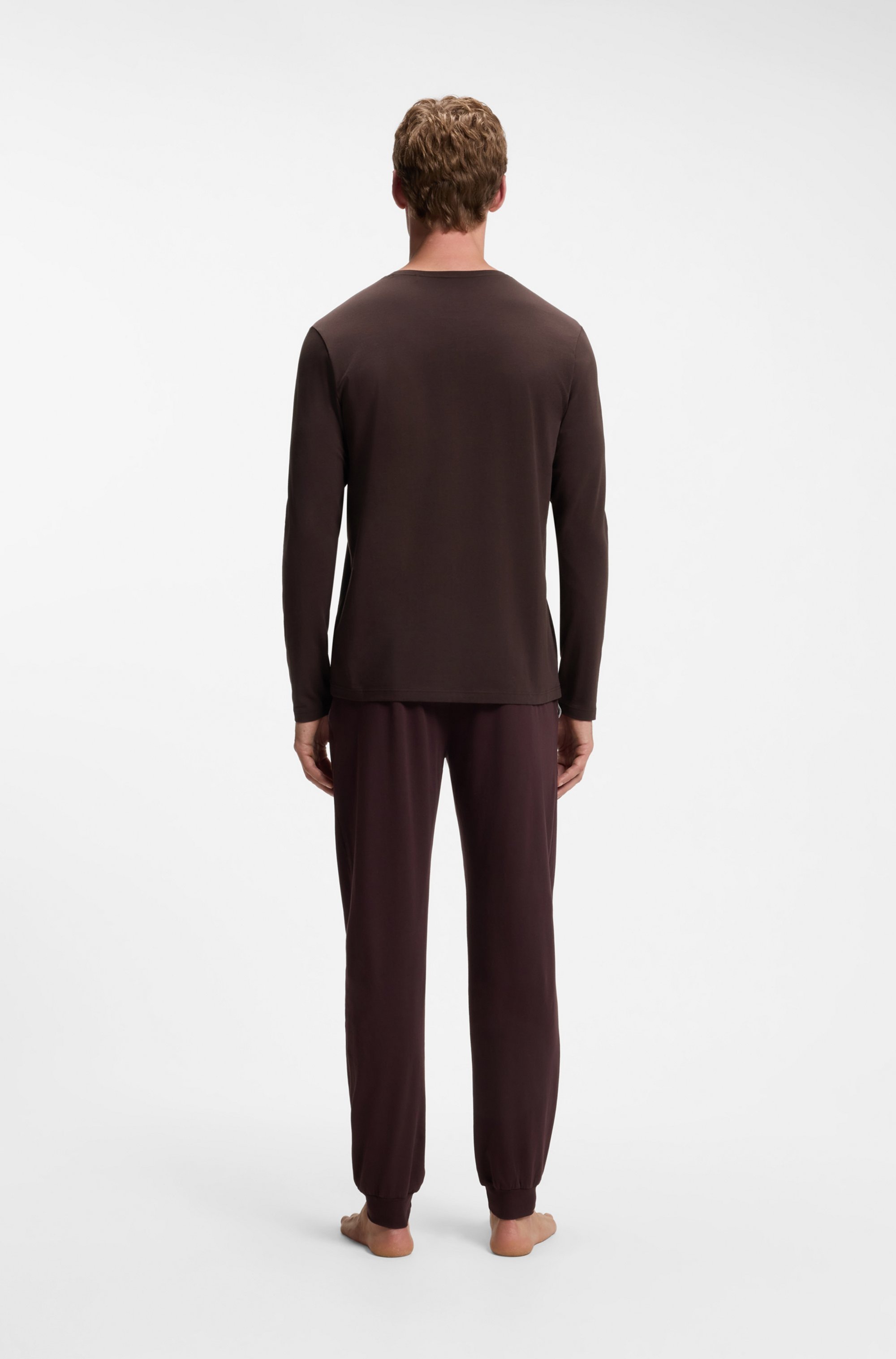 BOSS Langarmshirt »Mix&Match LS« mit Logoschriftzug
