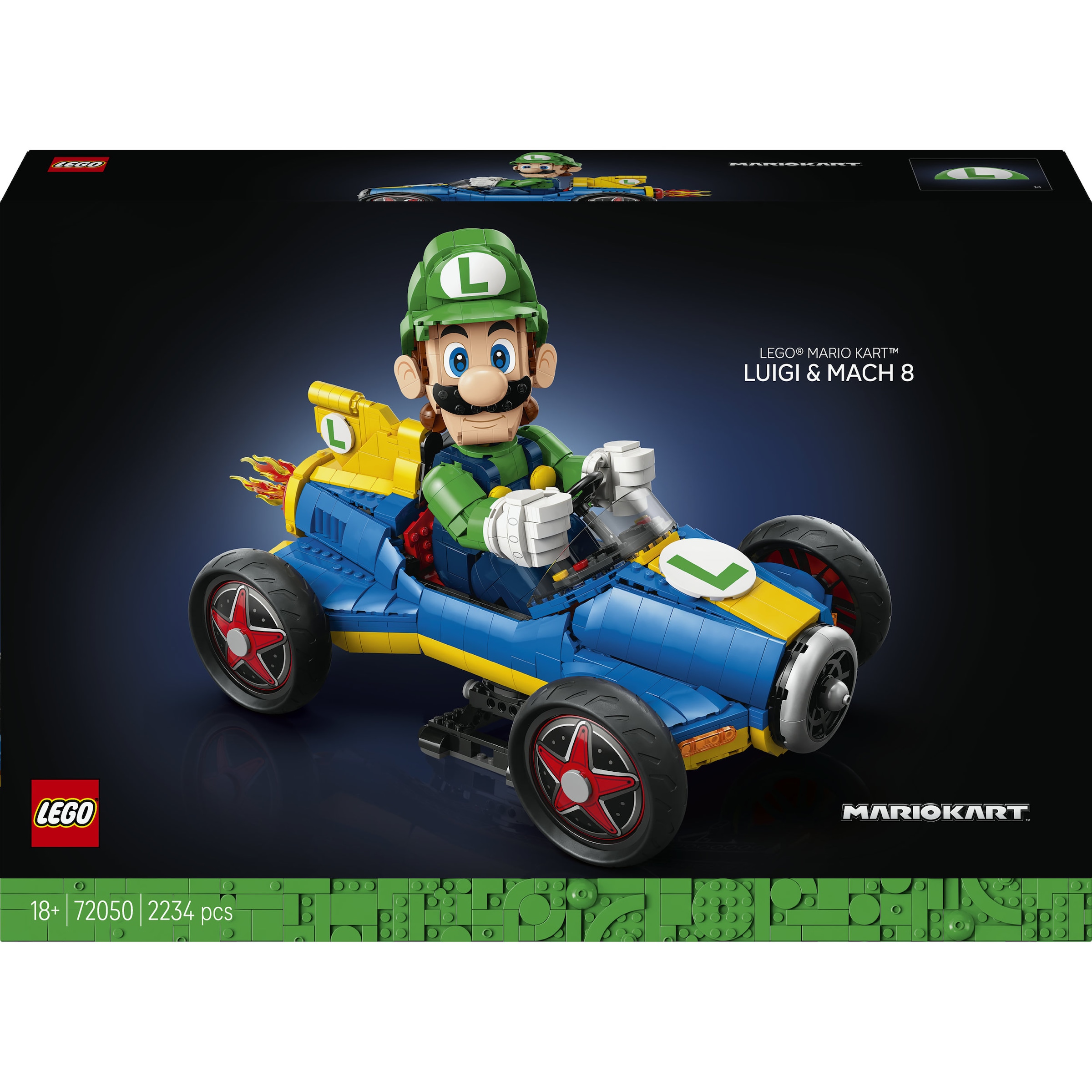 LEGO® Konstruktionsspielsteine »Mario Kart: Luigi & Turboflitzer (72050), LEGO Super Mario« Made in Europe