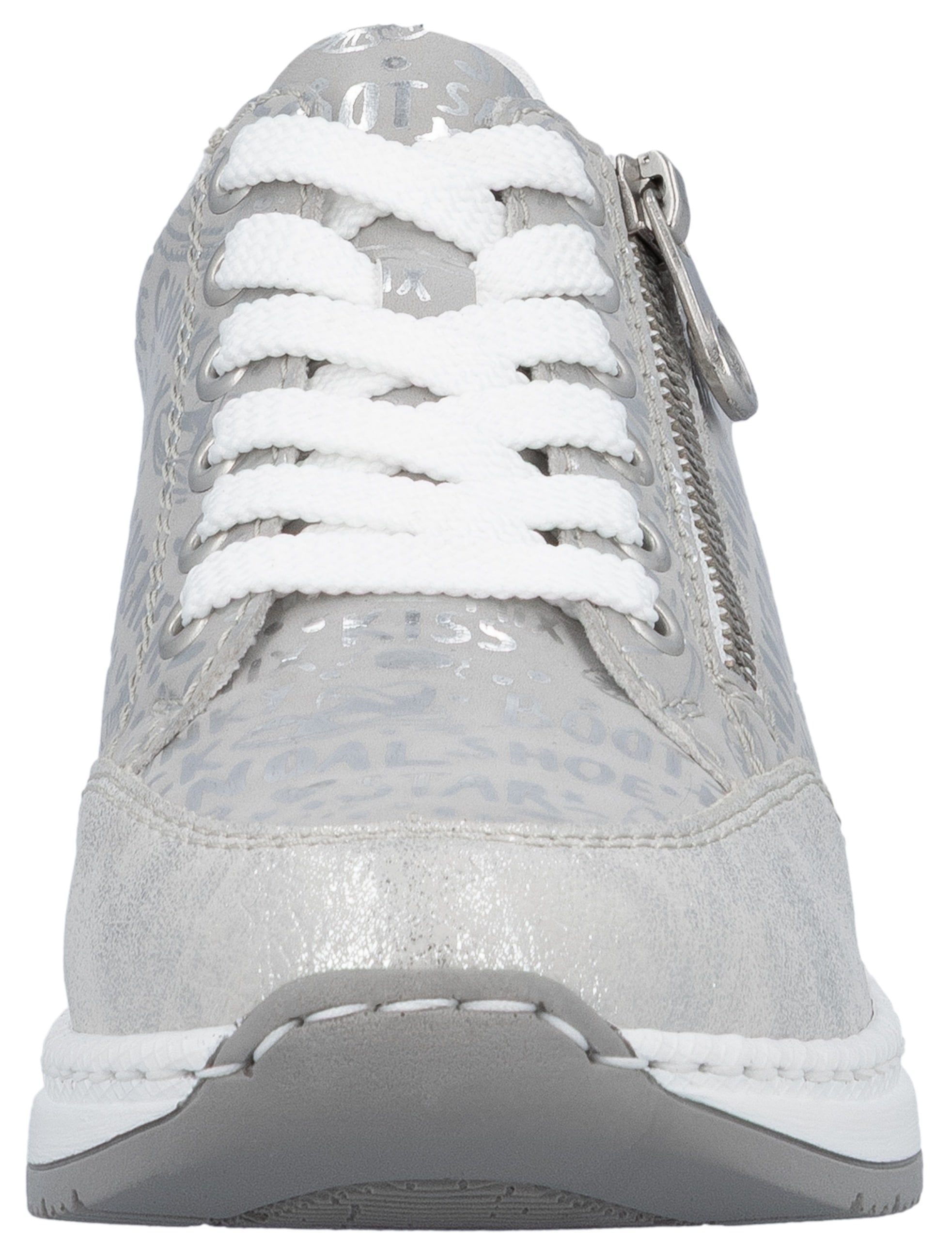 Rieker Sneaker  mit Lettern bedruckt, Freizeitschuh, Halbschuh, Schnürschuh