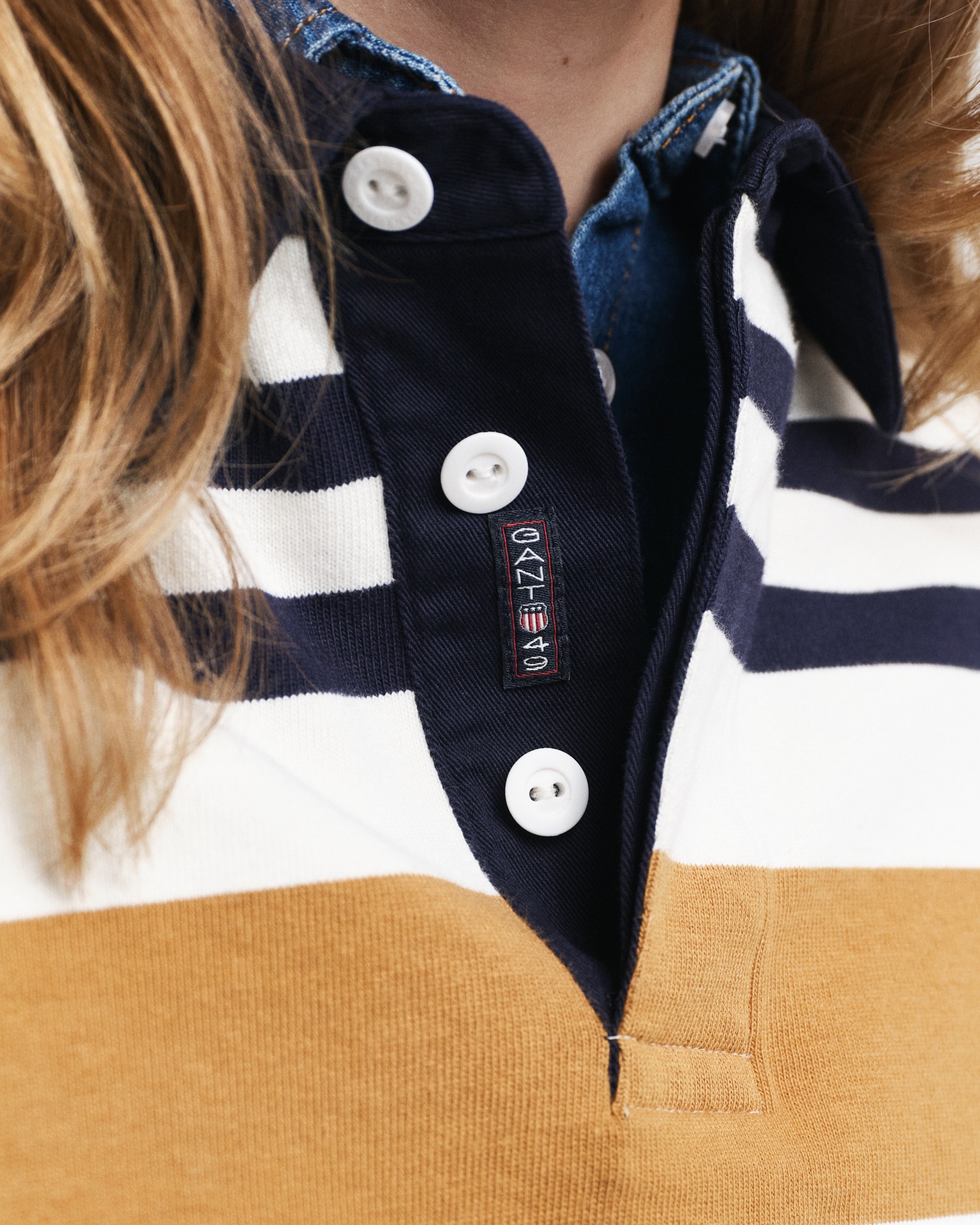 Gant Langarm-Poloshirt »MULTISTRIPE HEAVY RUGGER«, mit bunten Streifen, unisex