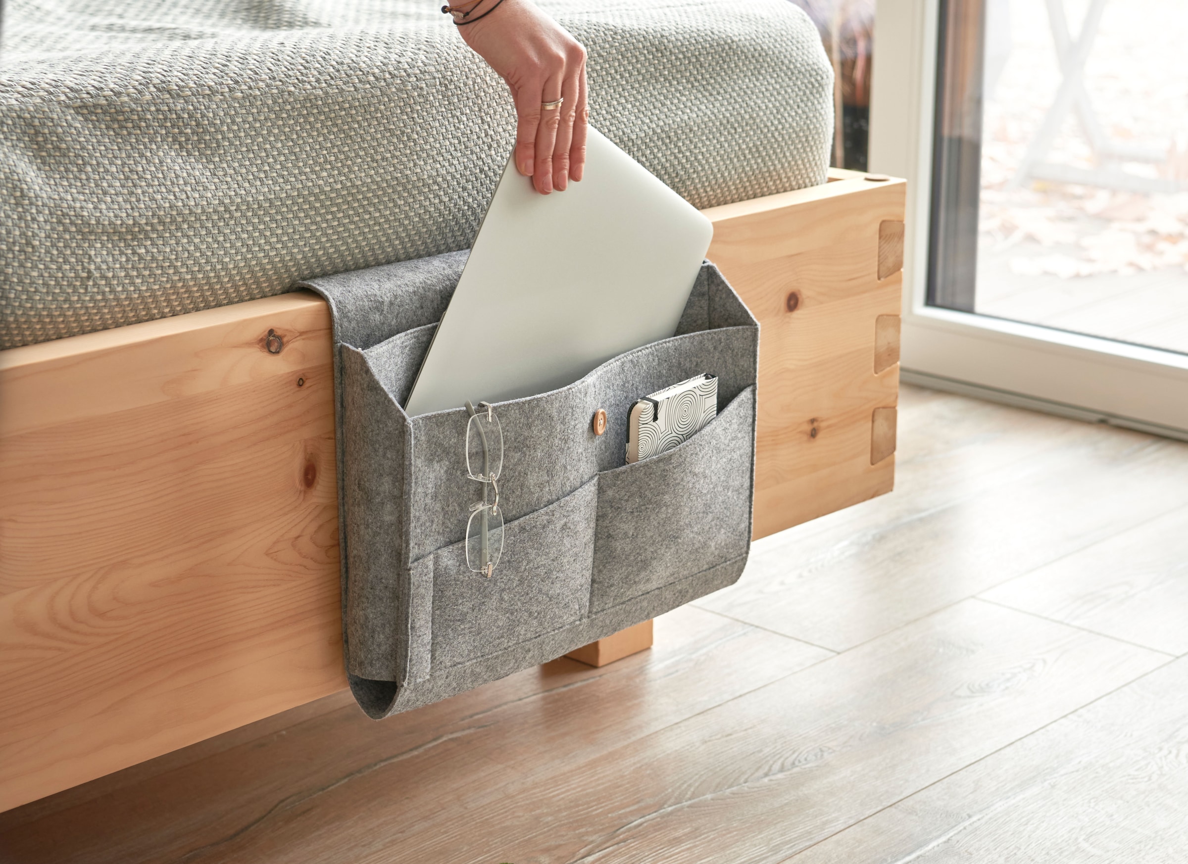 Zeller Present Aufbewahrungstasche »Couch-Organizer, Filz, grau