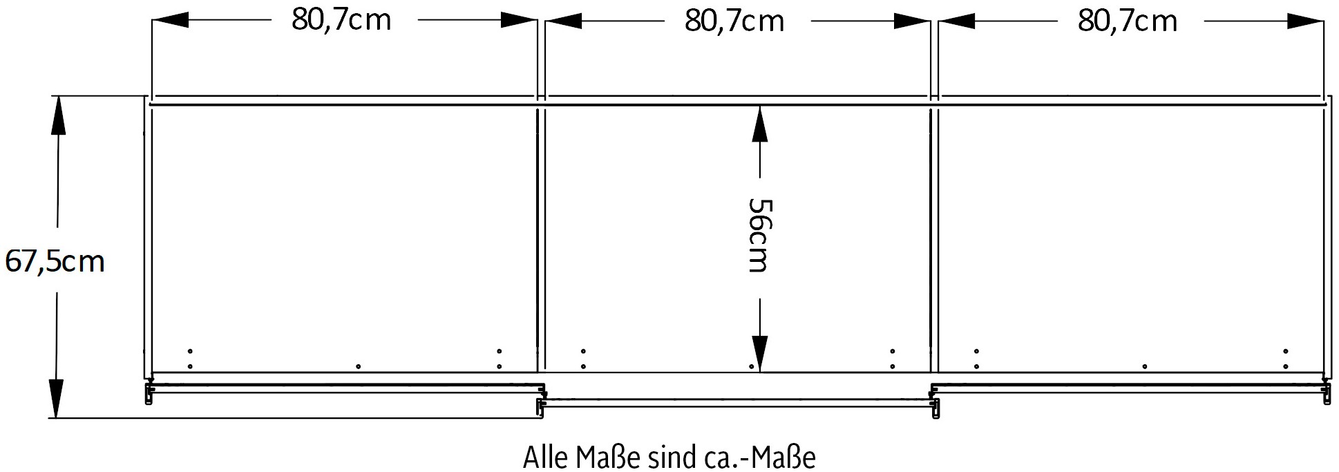 STAUD Schwebetürenschrank »Includo, Made in Germany« Mit vier verschiedenen Ausstattungsvarianten