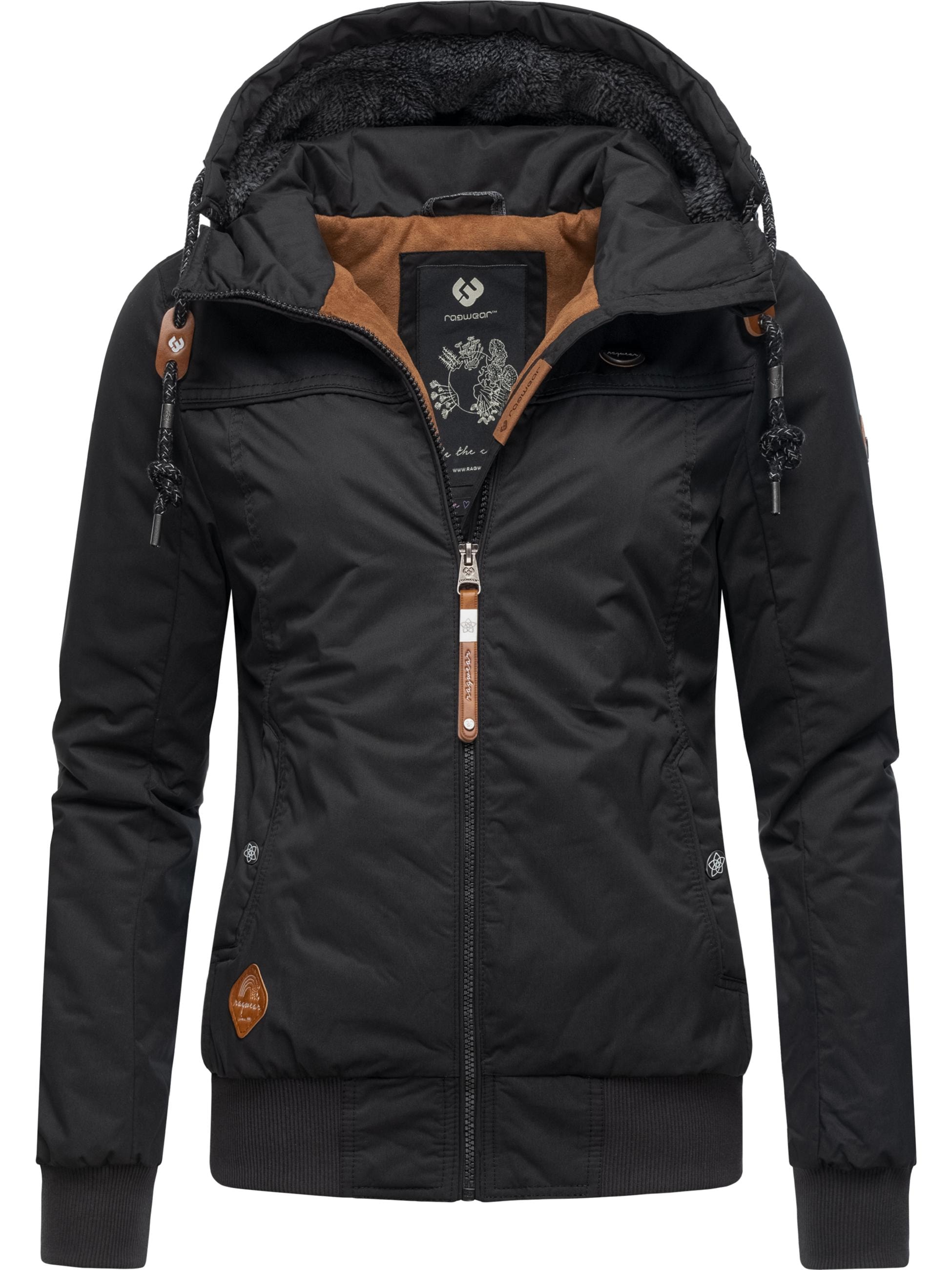 Ragwear Winterjacke »Winterjacke Jotty Winter« mit Kapuze stylische Outdoorjacke mit abnehmbarer Kapuze