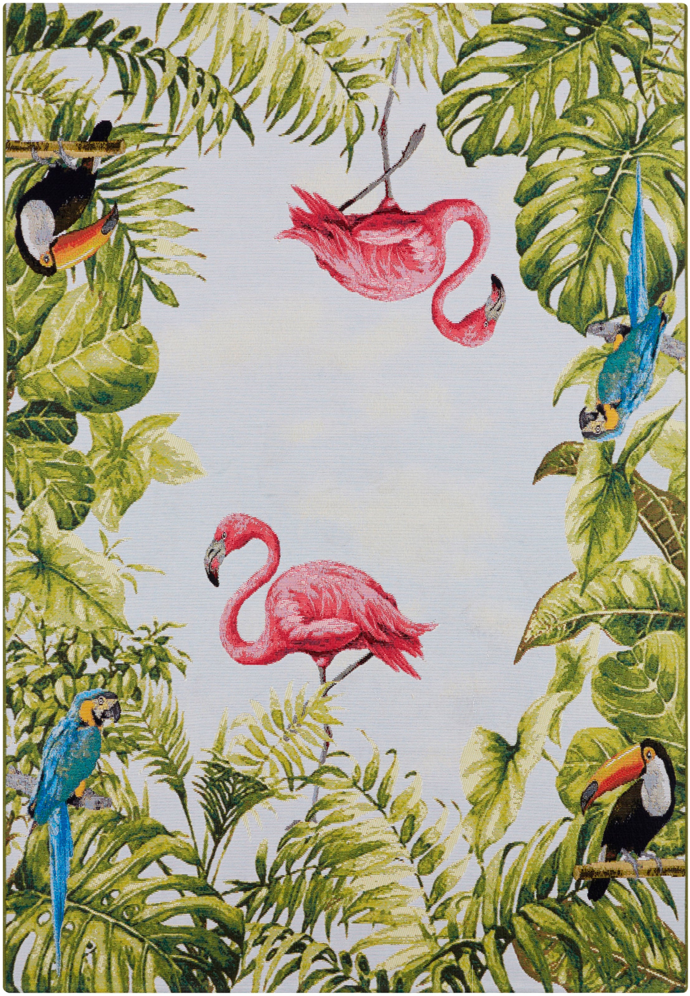 HANSE Home Outdoorteppich »Tropical Birds« rechteckig 3 mm Höhe In-& Outdoor, Teppich, Wetterfest, Balkon, Garten, Wohnzimmer, Floral